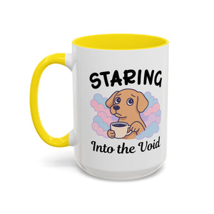 Cute Dog Coffee Mug for Animal Lovers, Staring Into the Void, Fun Gift for Pet Owners, Coffee Lovers, Cute Kitchen Decor