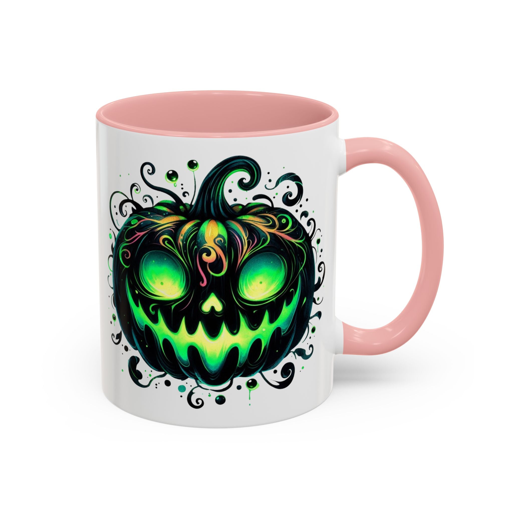 Spooky Pumpkin Accent Coffee Mug – Perfect for Halloween Lovers
