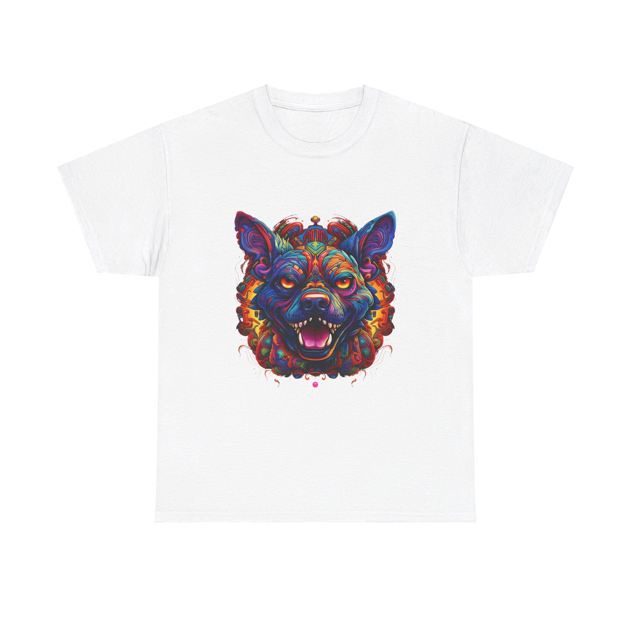 psychedelic dog psycho dog crazy classic  apparel t shirt