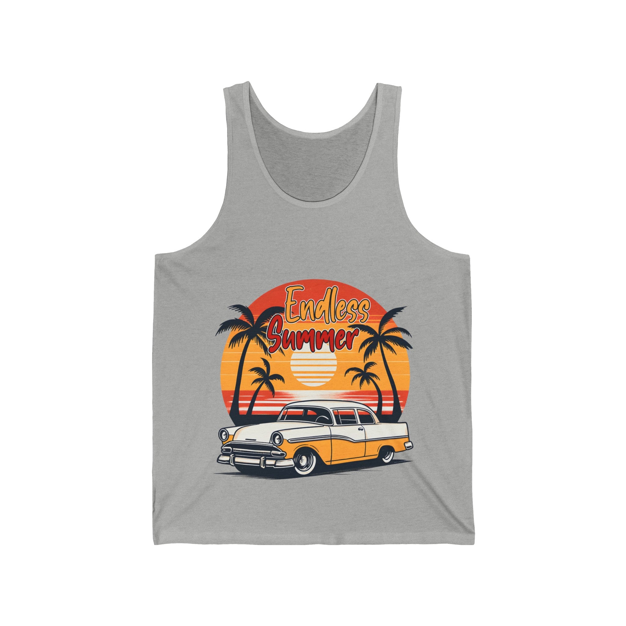 endless summer retro beach Unisex Jersey Tank by mrdragonsfire