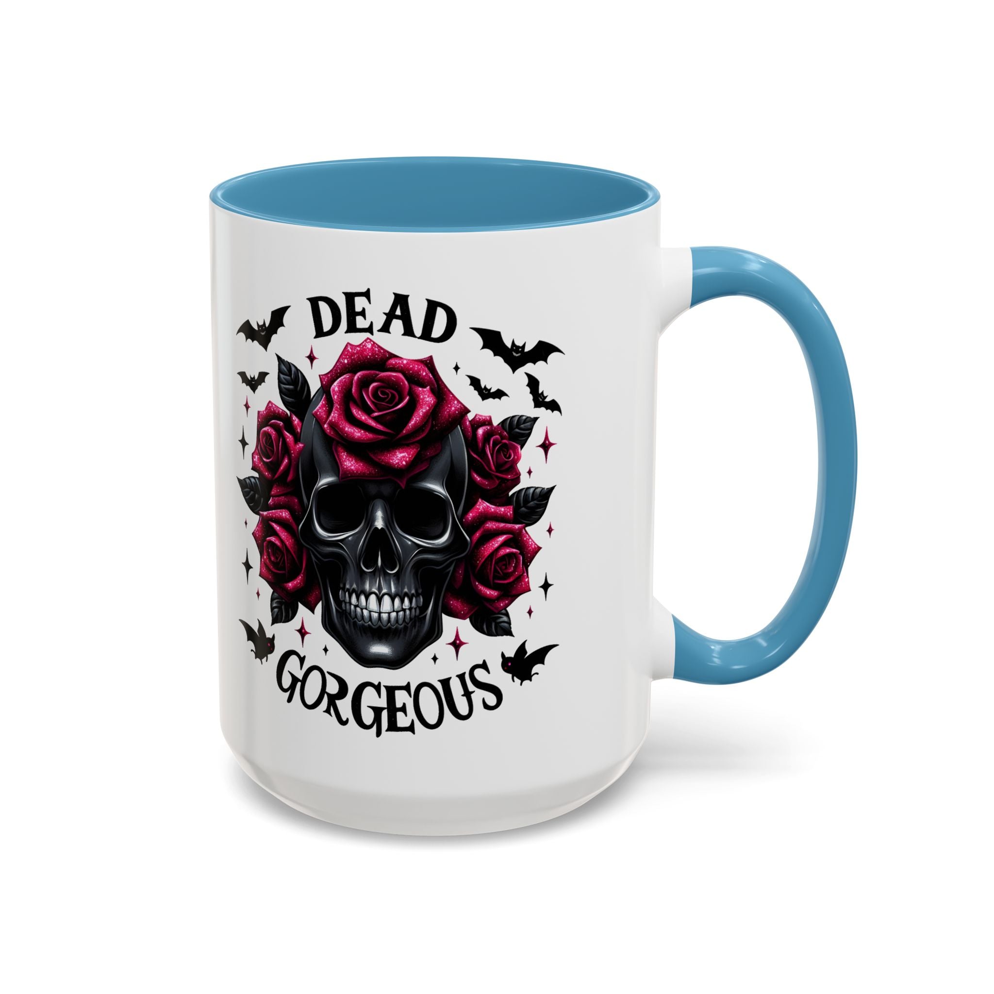 Gothic Skull Coffee Mug - Dead Gorgeous Design halloween horror art goth