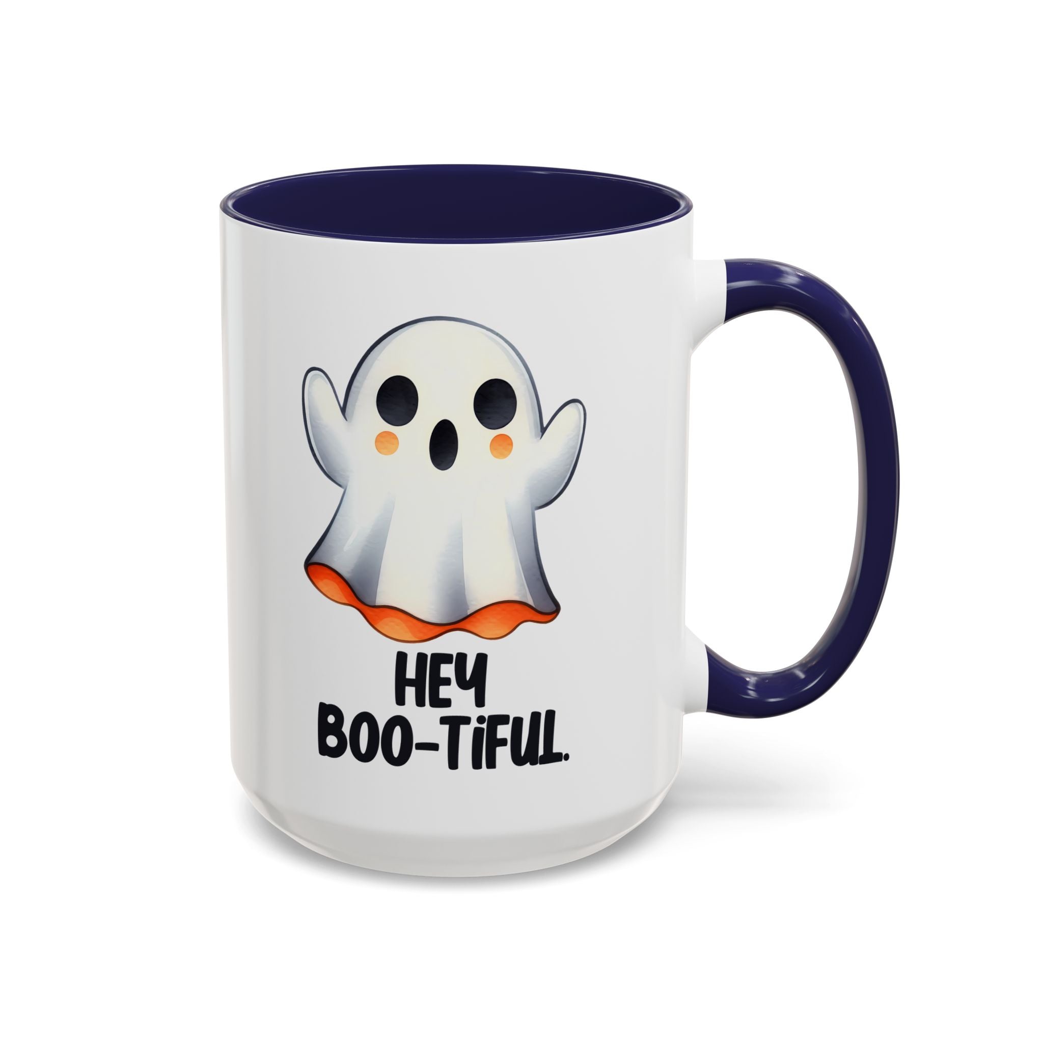 Hey Boo-tiful Ghost Coffee Mug, Halloween Mug, Cute Gift, Spooky Decor, Fun Mug