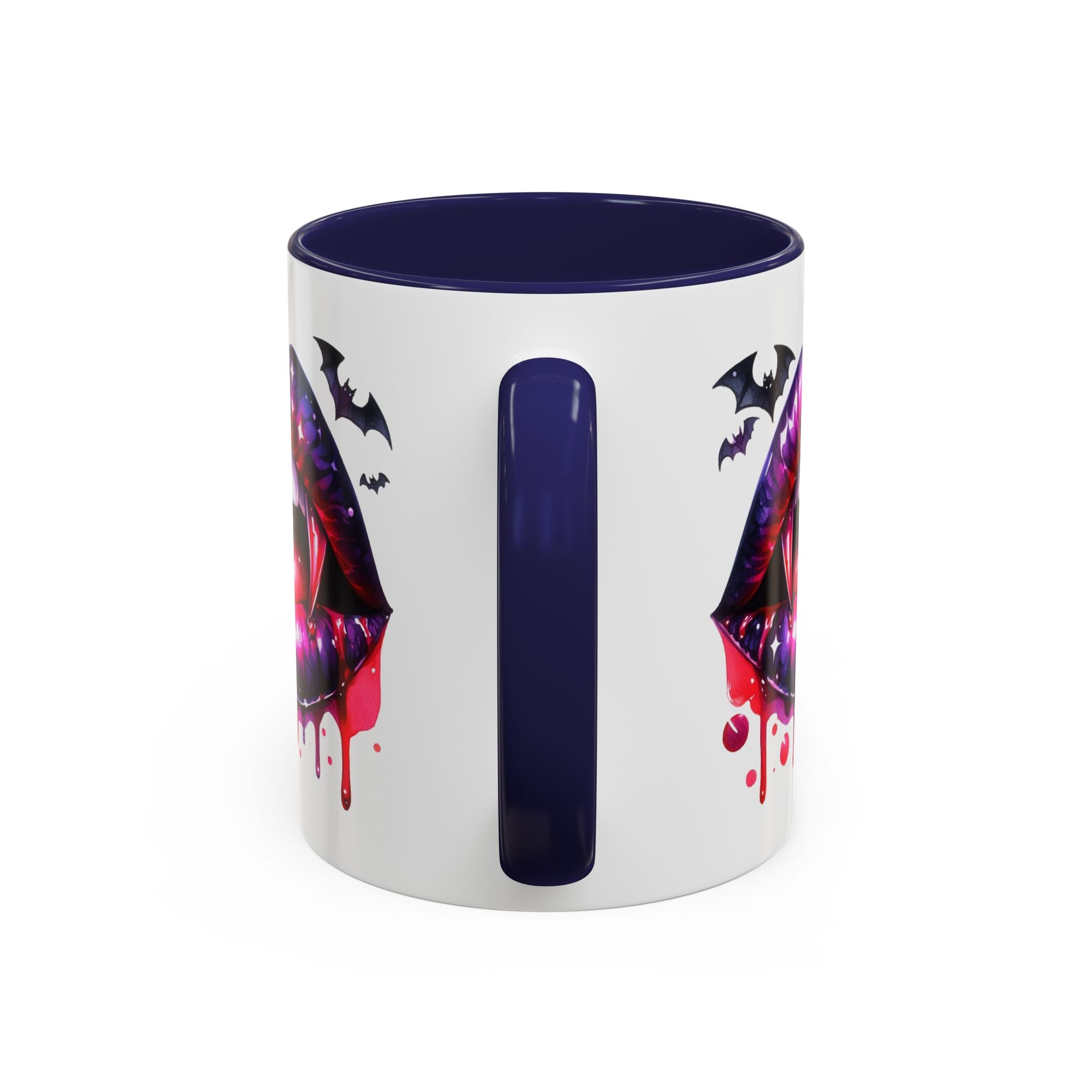Gothic Vampire Coffee Mug, Halloween Mug, Dark Aesthetic, bats, Spooky Home Decor, Unique Coffee Cup