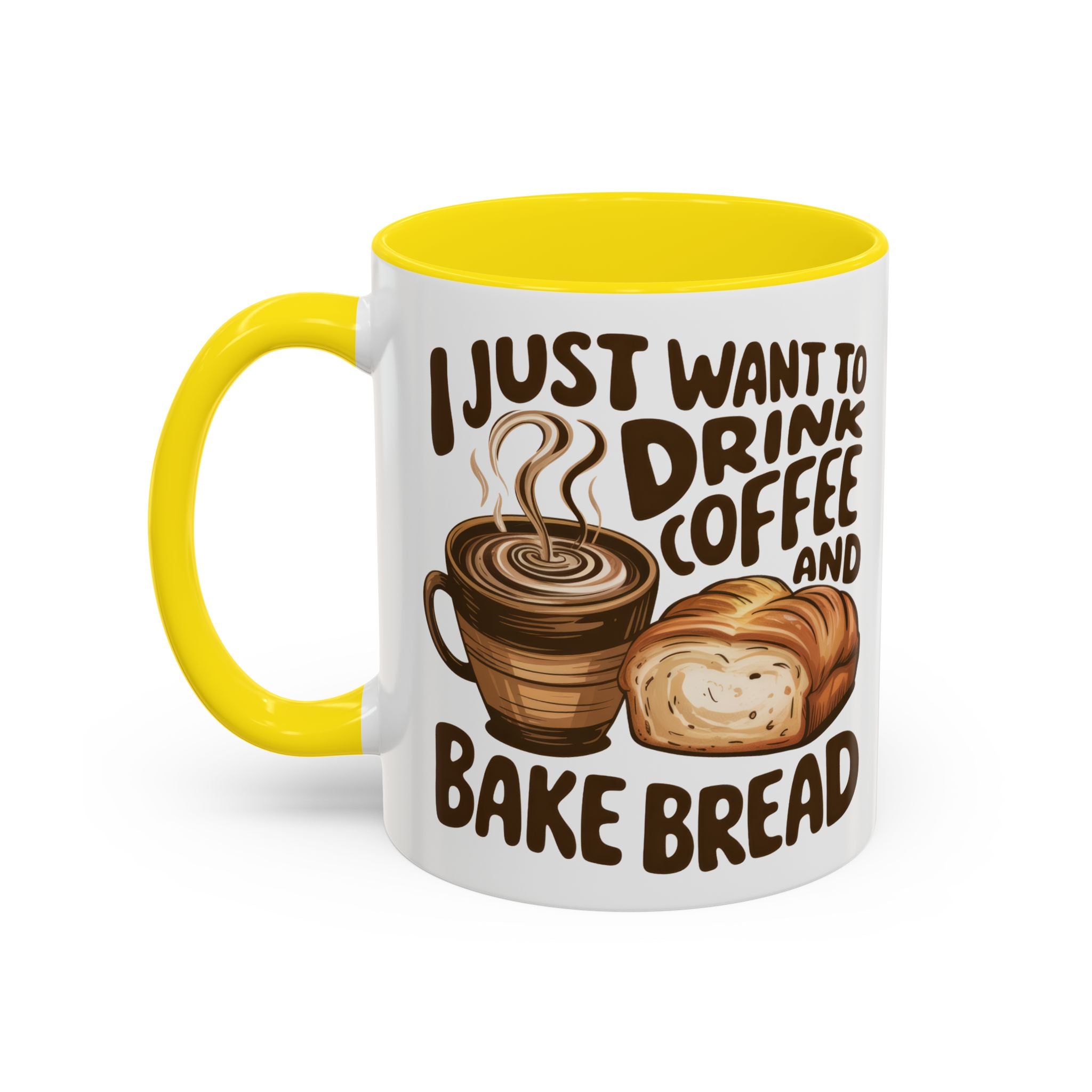 Cute Coffee & Bread Mug - Ideal for Baking Enthusiasts kitchen fun cozy