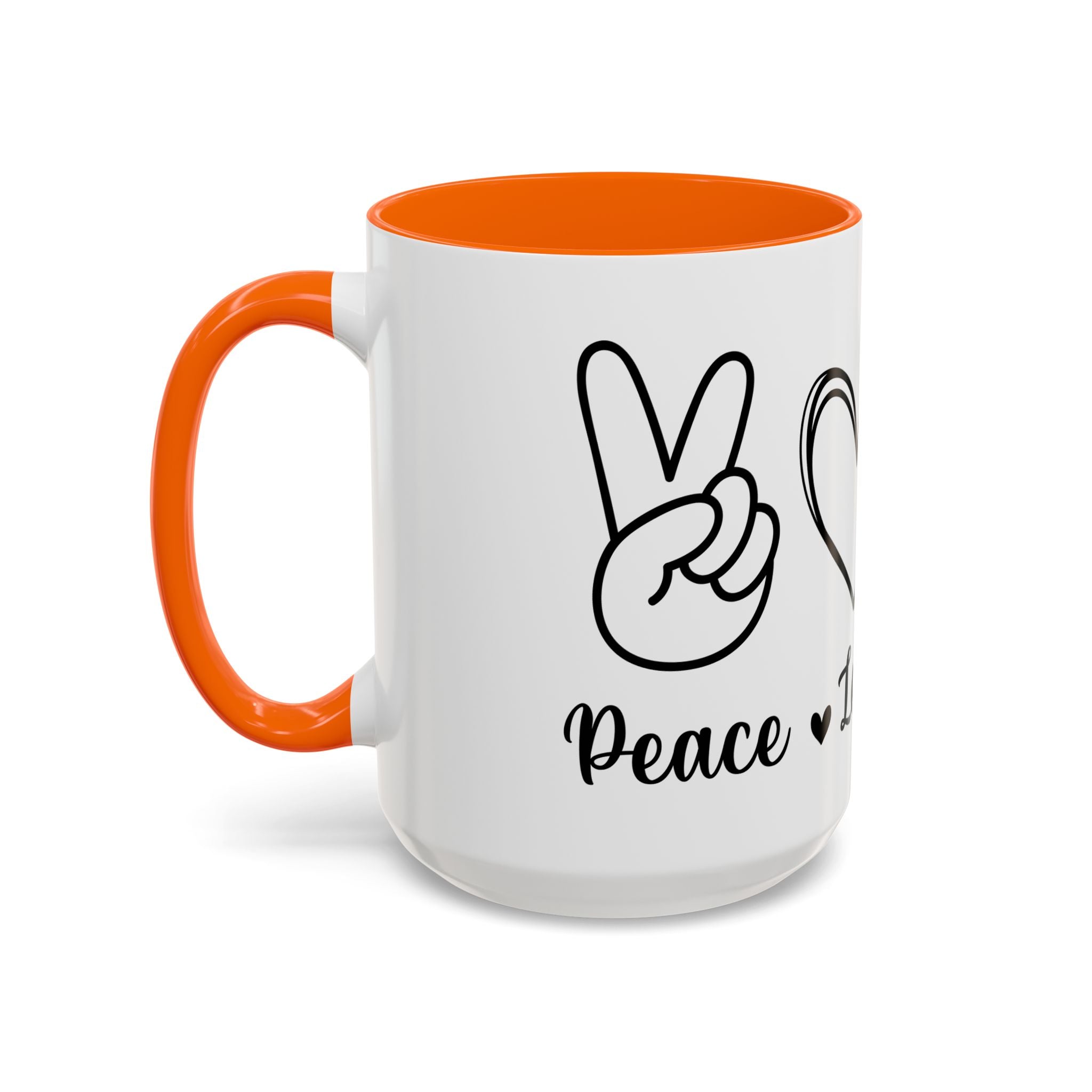 peace love coffee Accent Coffee Mug (11, 15oz)