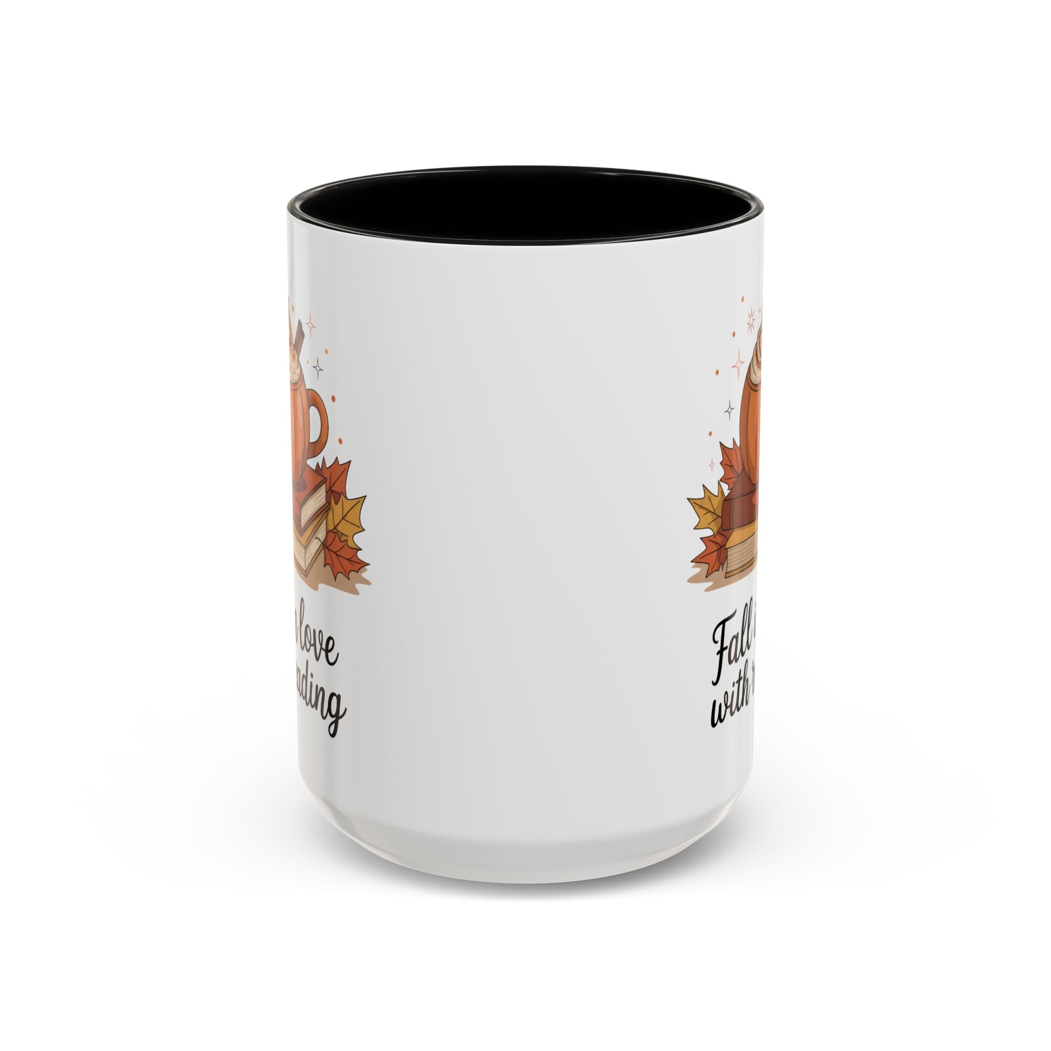 Fall-Themed Coffee Mug for Book Lovers
