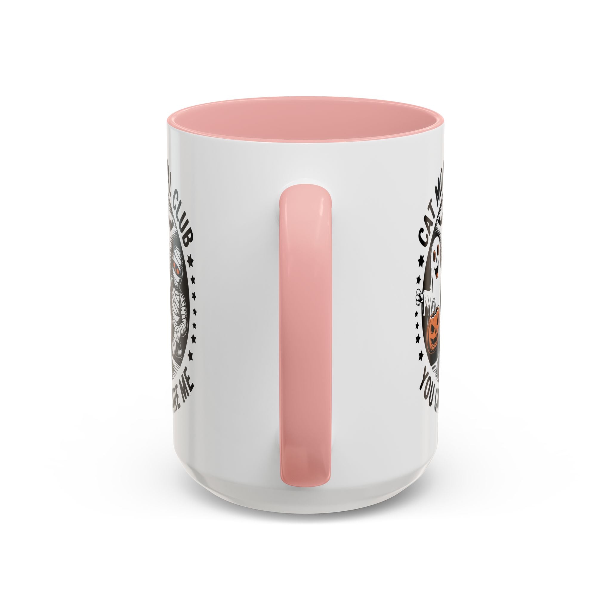 Halloween Cat Mom Coffee Mug - Spooky Social Club Design