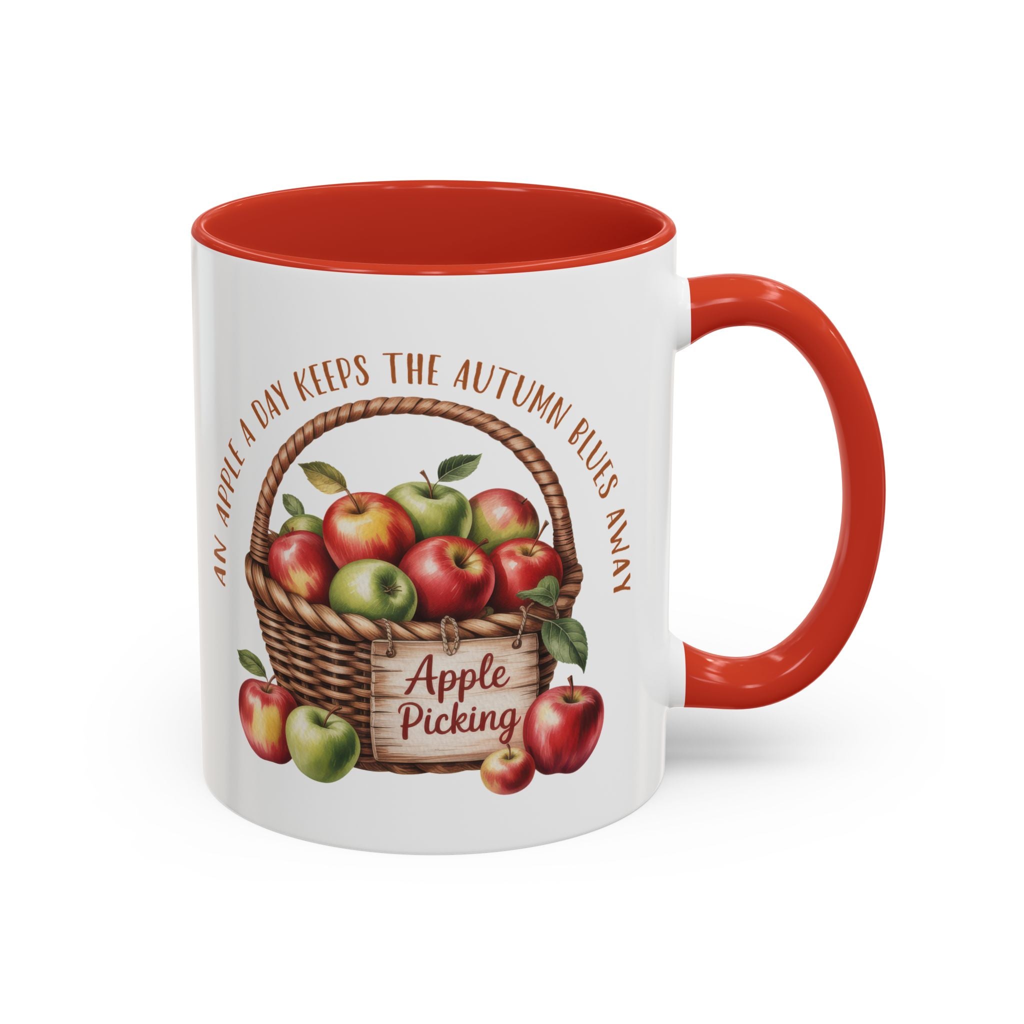 Autumn Apple Picking Coffee Mug - 11 and 15oz - Perfect Gift for Fall Lovers