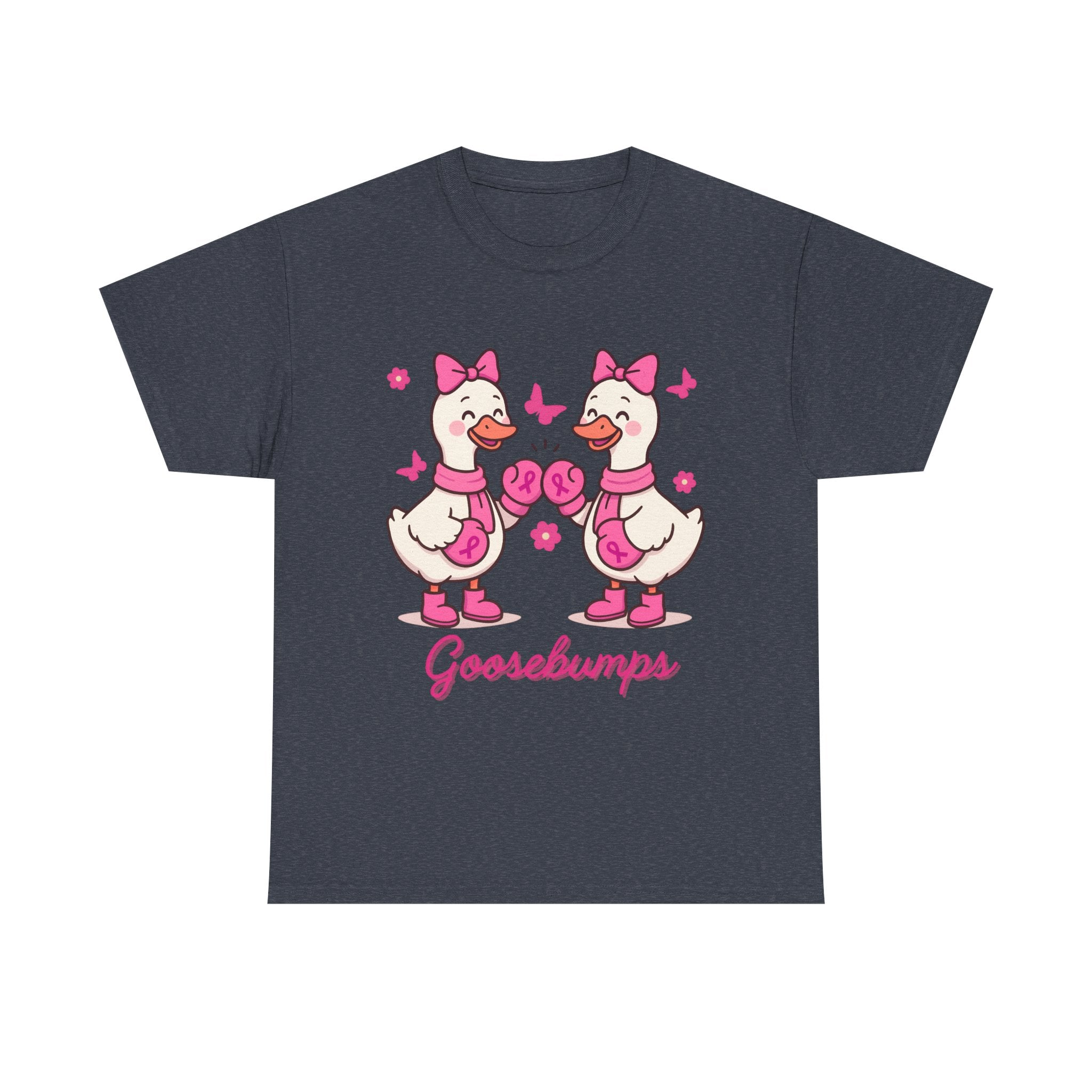 Cancer awareness Goosebumps Unisex Cotton Tee for Animal Lovers, Gift for Friends, Casual Wear,