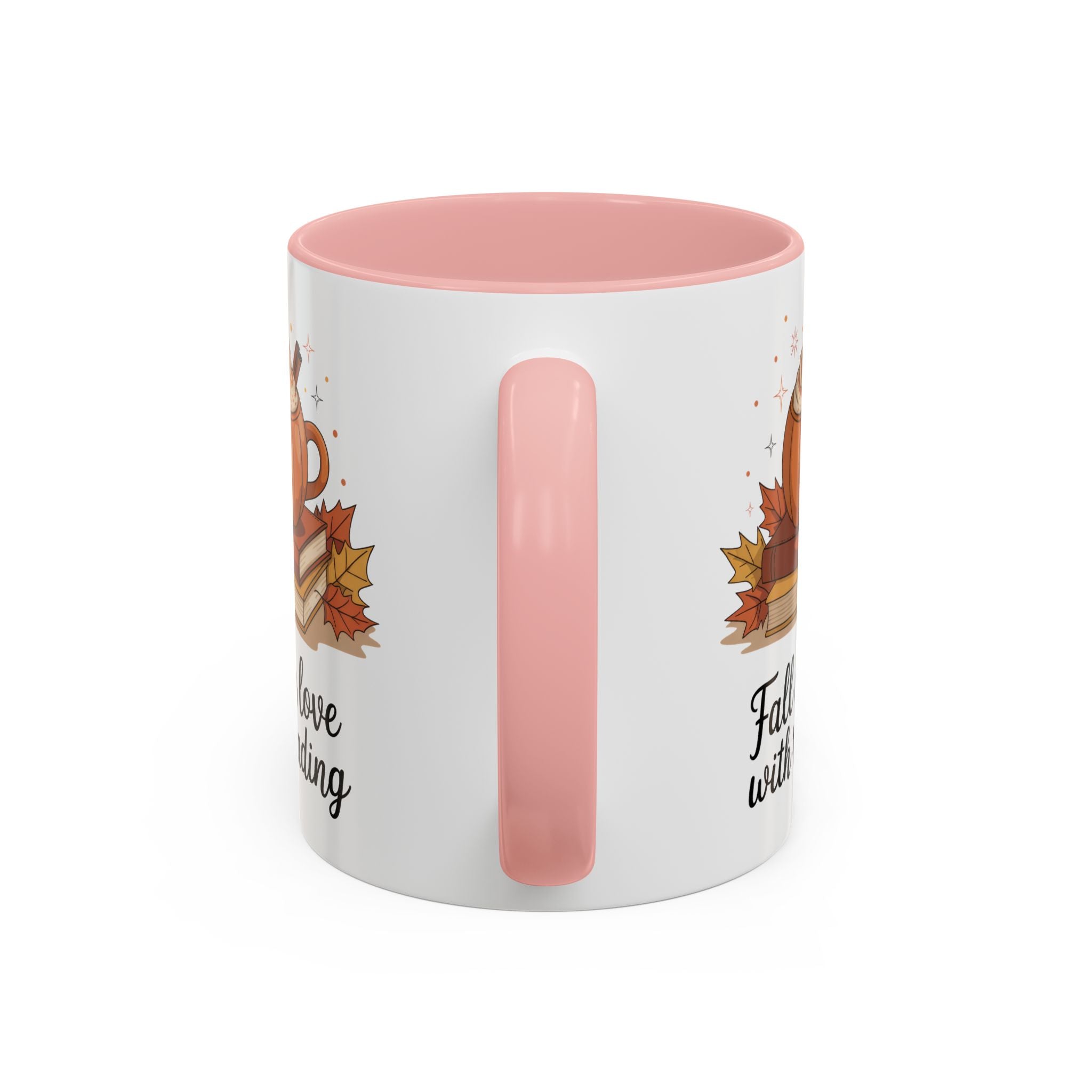 Fall-Themed Coffee Mug for Book Lovers