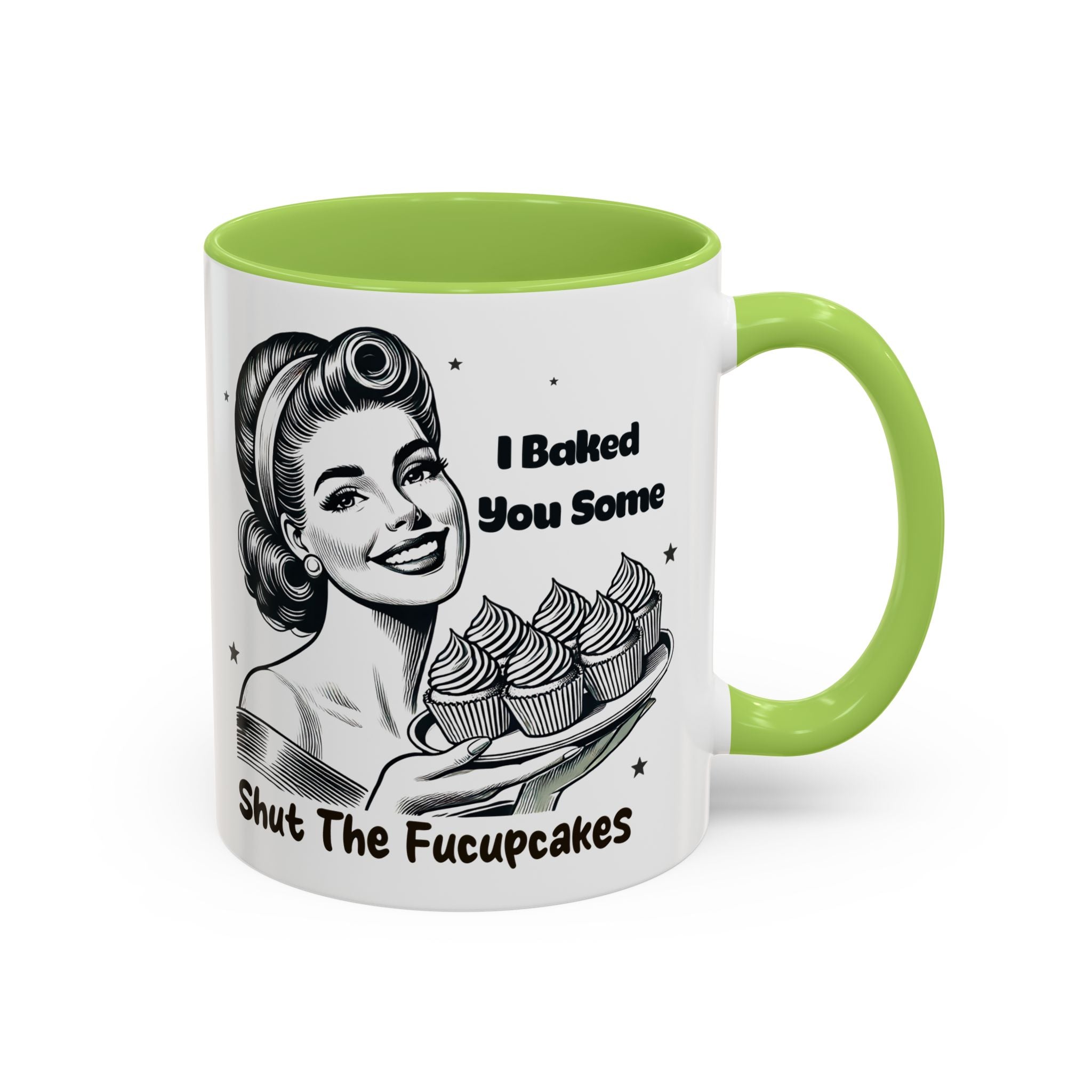 Coffee Mug - "I Baked You Some - Shut The Fucupcakes" Retro Baking Humor