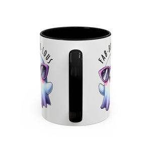 Fab-Boo-Lous Ghost Coffee Mug | Cute Halloween Mug, Fun Gift for Ghost Lovers, Spooky Seasonal Decor, Adorable Tea Cup