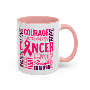 Inspirational Cancer Awareness Coffee Mug, Support Gift, Hope for Survivors, Breast Cancer Month, Motivational Mug, Encouragement Mug