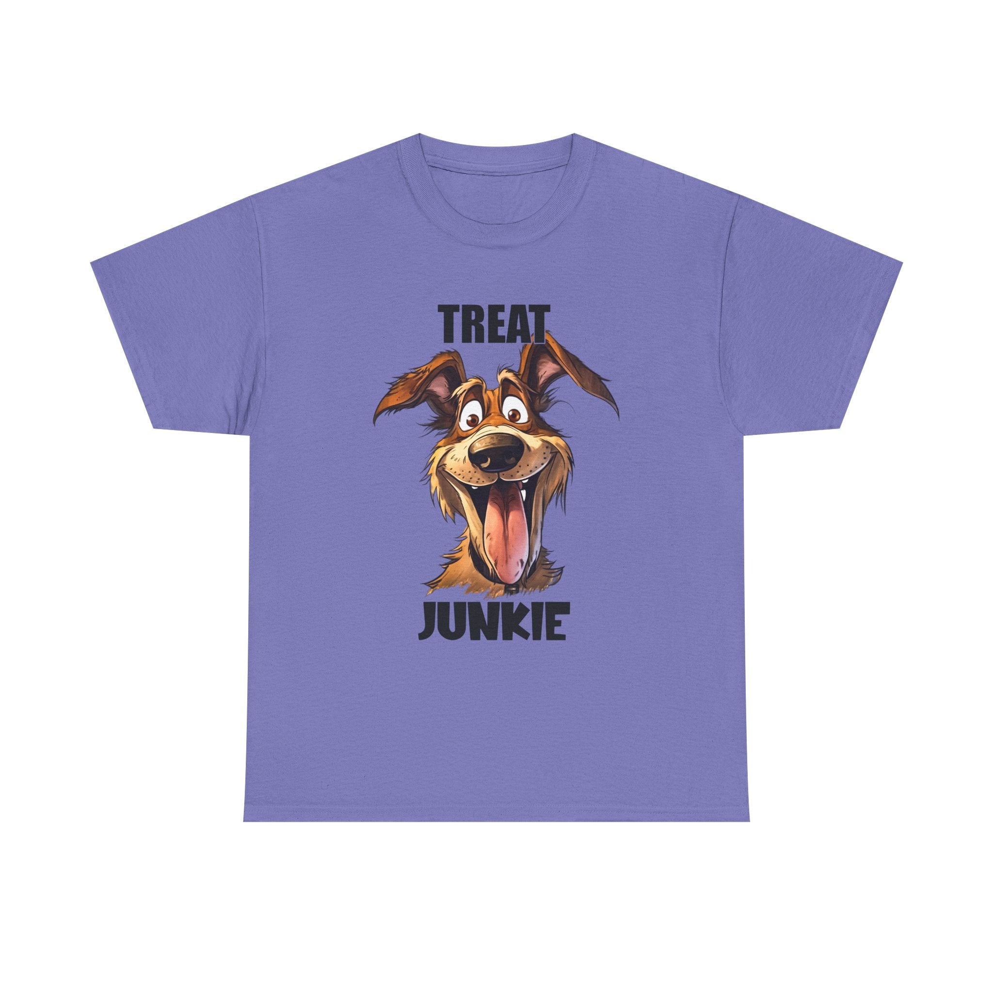 Dog Lovers Treat Junkie Tee, Unisex Dog T-Shirt, Pet Owner Gift, Funny Dog Shirt, Animal Lover Apparel, Dog Enthusiast Gift