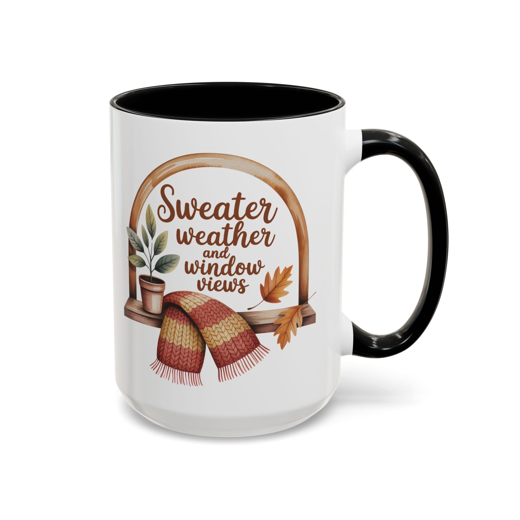 Sweater Weather Coffee Mug - Cozy Autumn Vibes fall season vibe winter gateway
