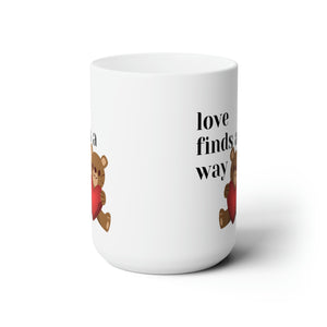 love finds a way coffee  Mug 15oz  gift