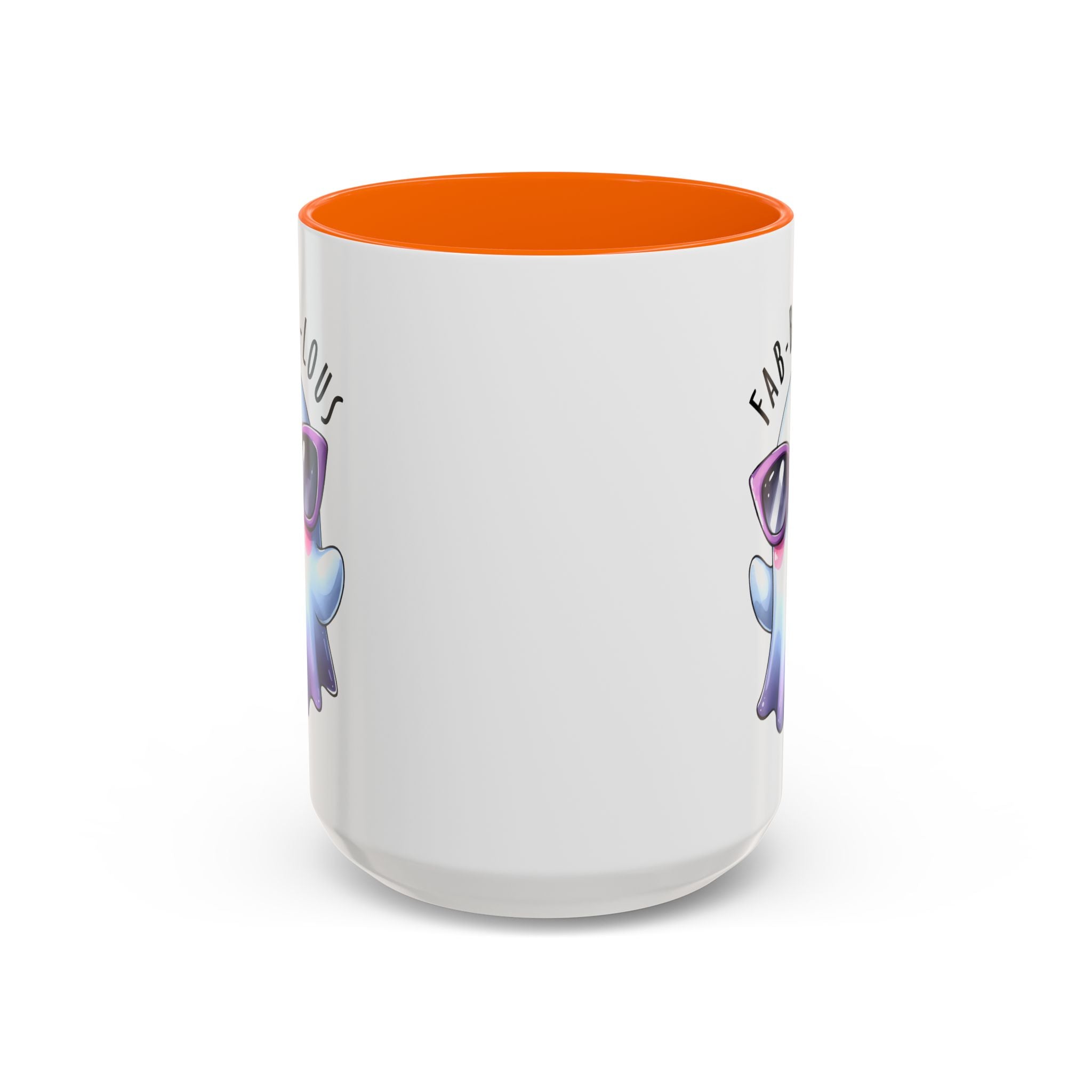 Fab-Boo-Lous Ghost Coffee Mug | Cute Halloween Mug, Fun Gift for Ghost Lovers, Spooky Seasonal Decor, Adorable Tea Cup