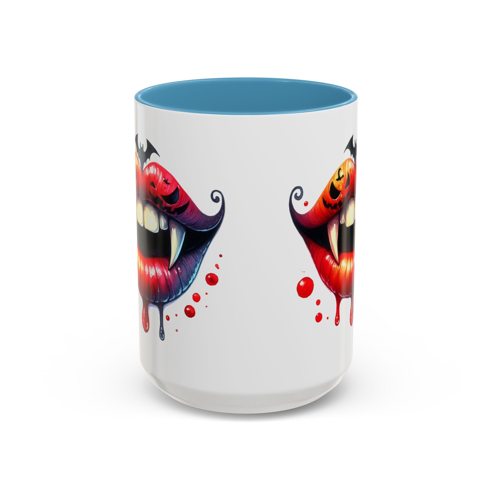 Halloween Vampire Coffee Mug, Spooky Drinkware, Goth Kitchen Decor, Pumpkin Mug, Horror Lover Gift