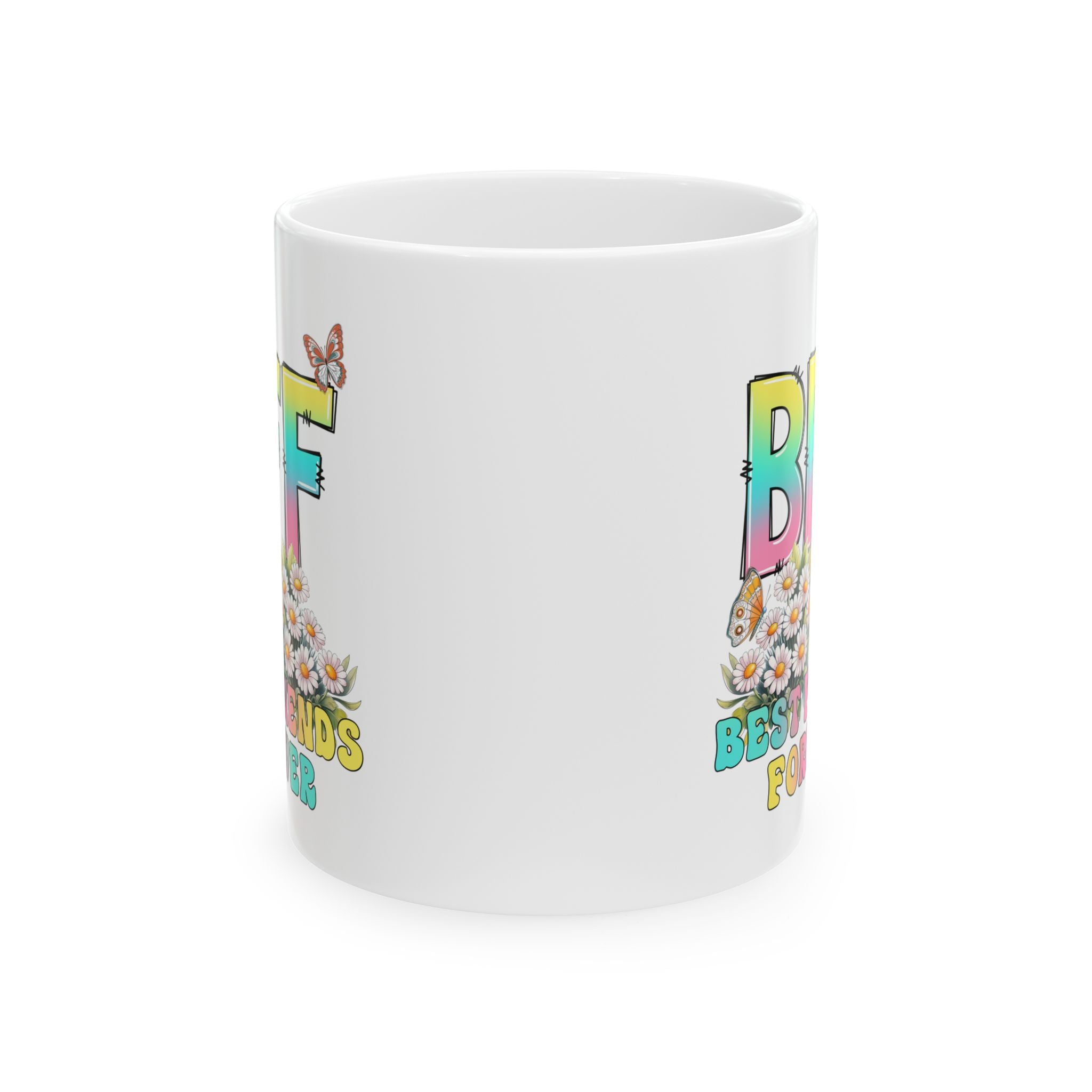 Best Friends Ceramic Mug | Cute Gift for BFFs | Fun Coffee Cup | Birthday, Friendship Day, Appreciation Gift