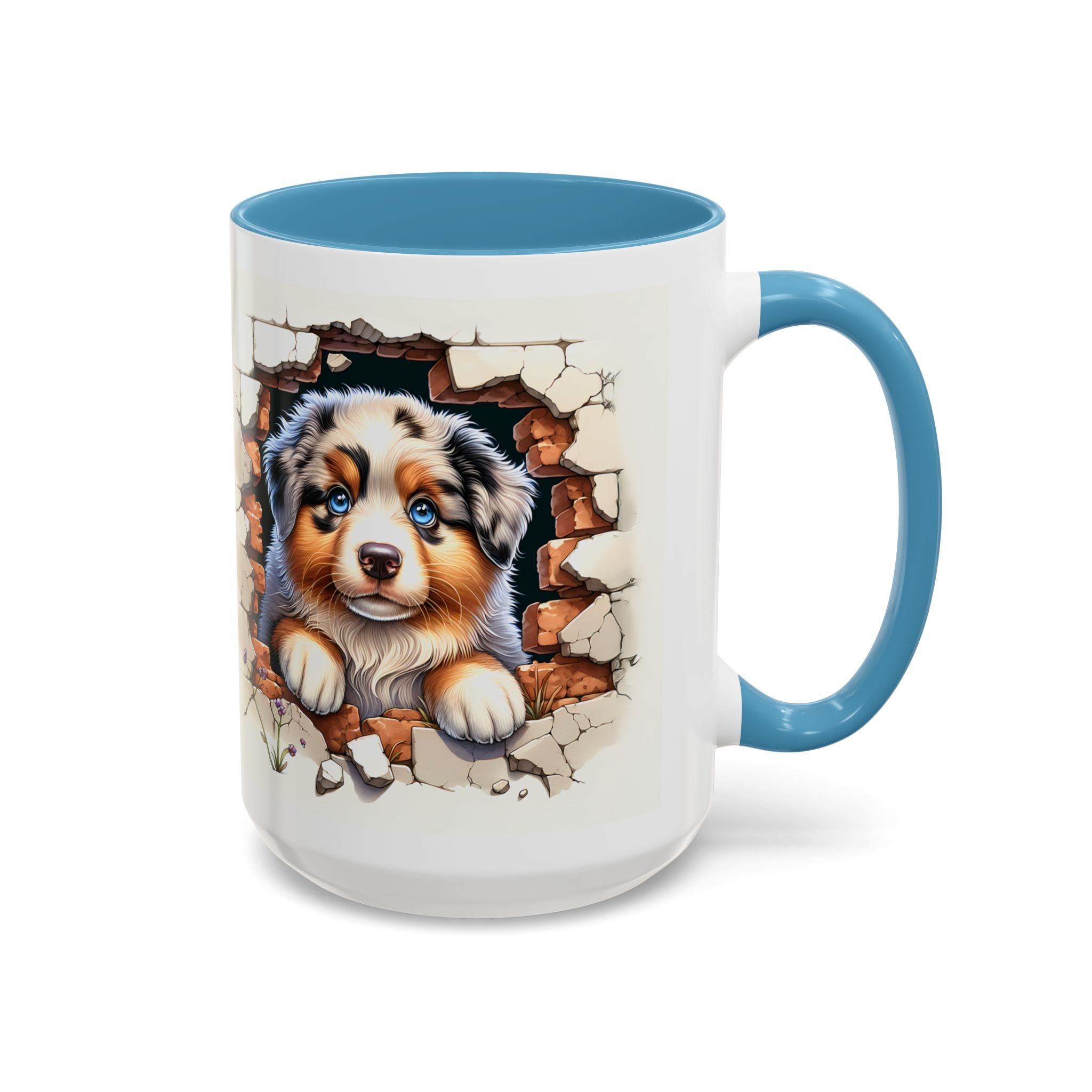 Cute Puppy Accent Coffee Mug - Perfect Gift for Dog Lovers, Unique Pet Lover Mug, Mother’s Day, Birthday, Home Decor