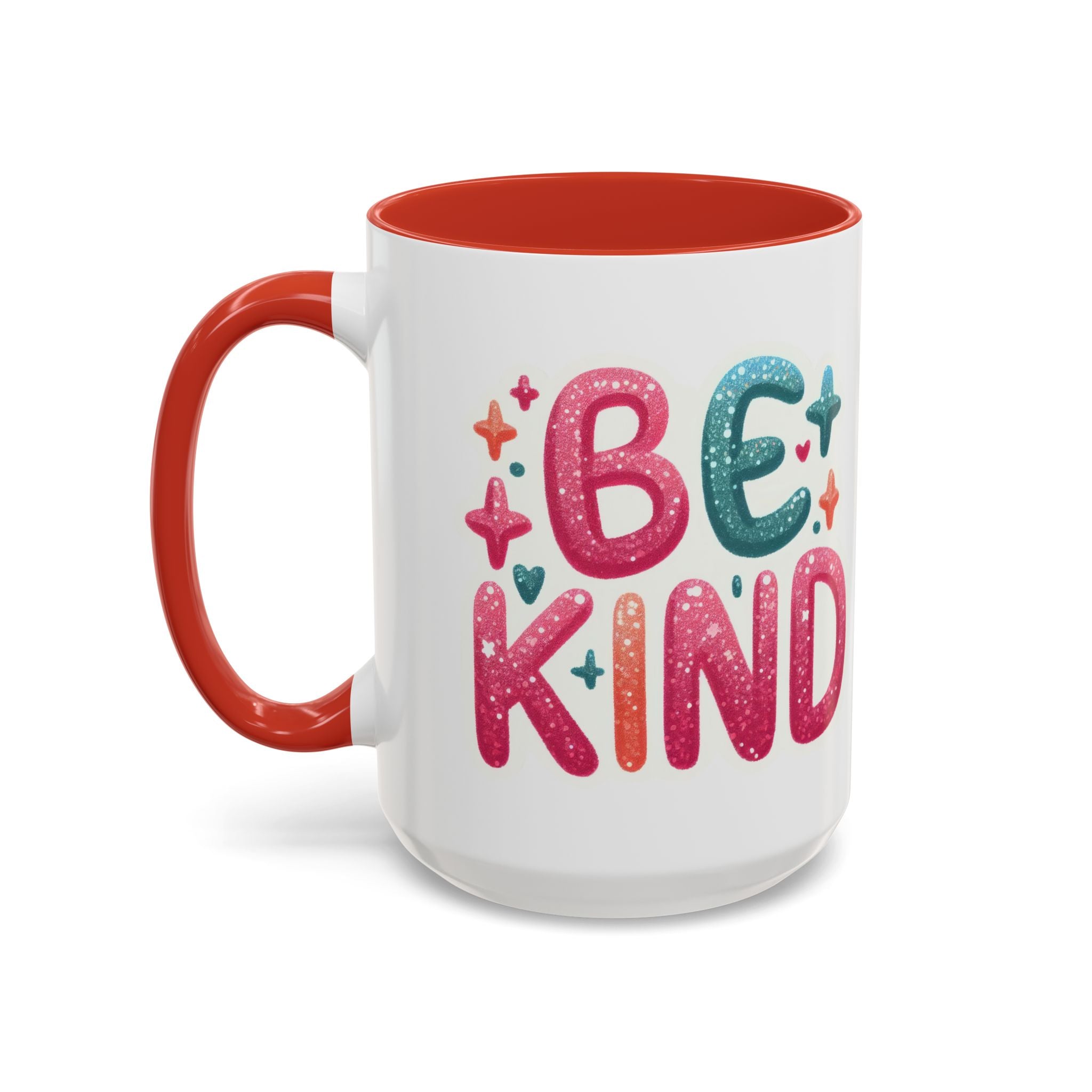 Be Kind Accent Coffee Mug – Colorful Positive Message 11/15oz