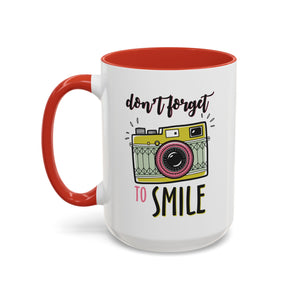 Inspirational Coffee Mug - 'Don't Forget to Smile' mental health