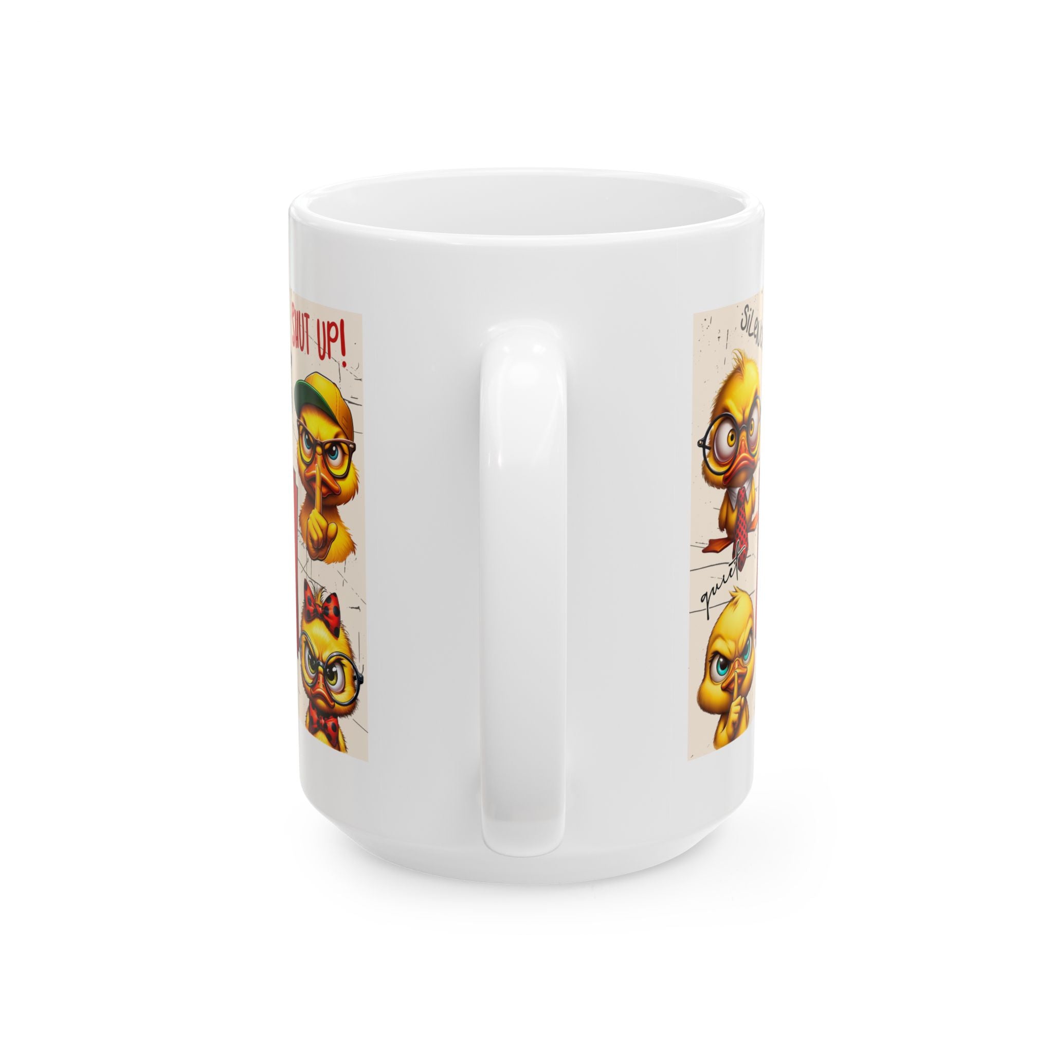 Funny coffee Mug - Shut Up Ducks, Quirky Coffee Cup, Gift for Bird Lovers, Humor Mug, sarcasm