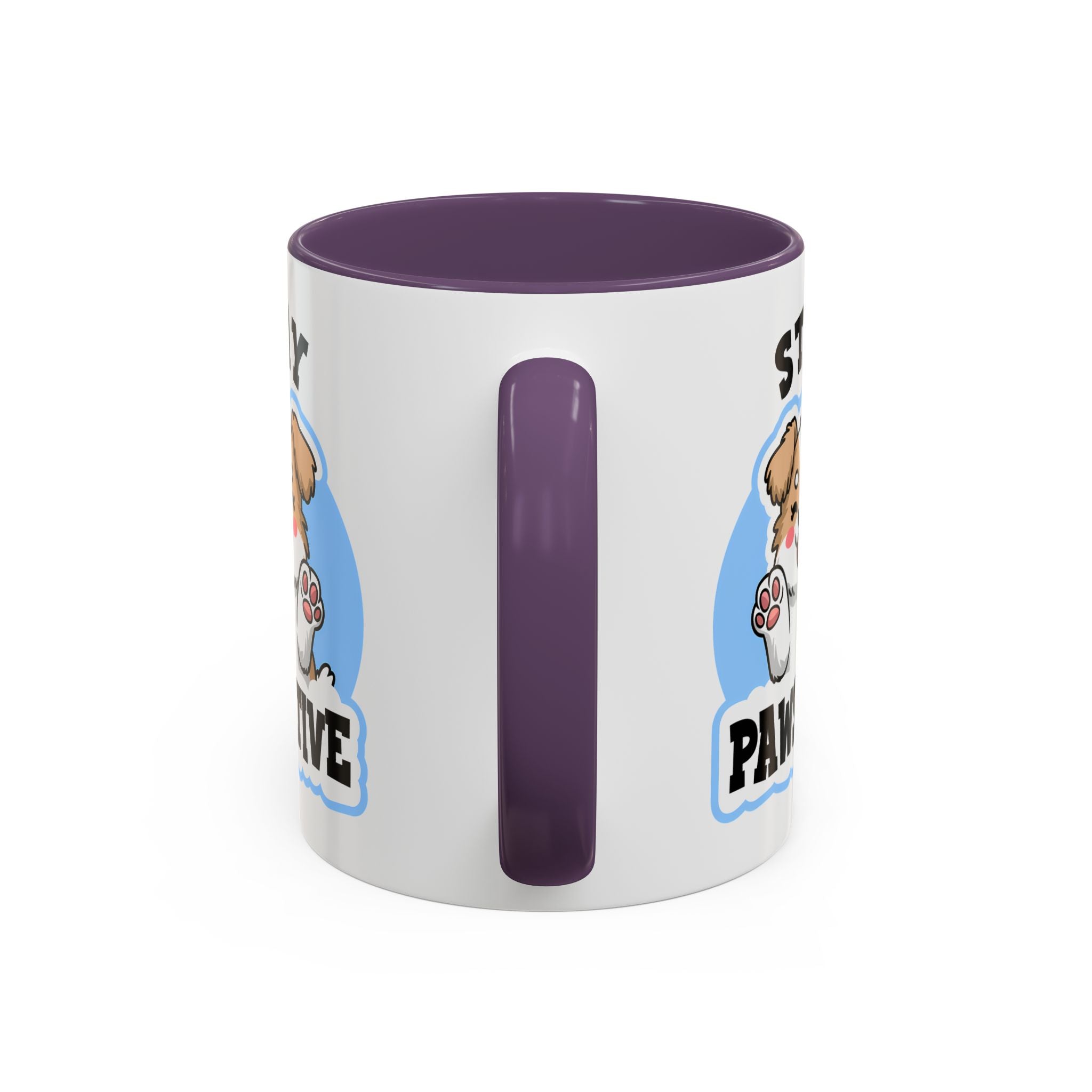 Cute Stay Pawsitive Coffee Mug - Perfect Gift for Dog Lovers mental health