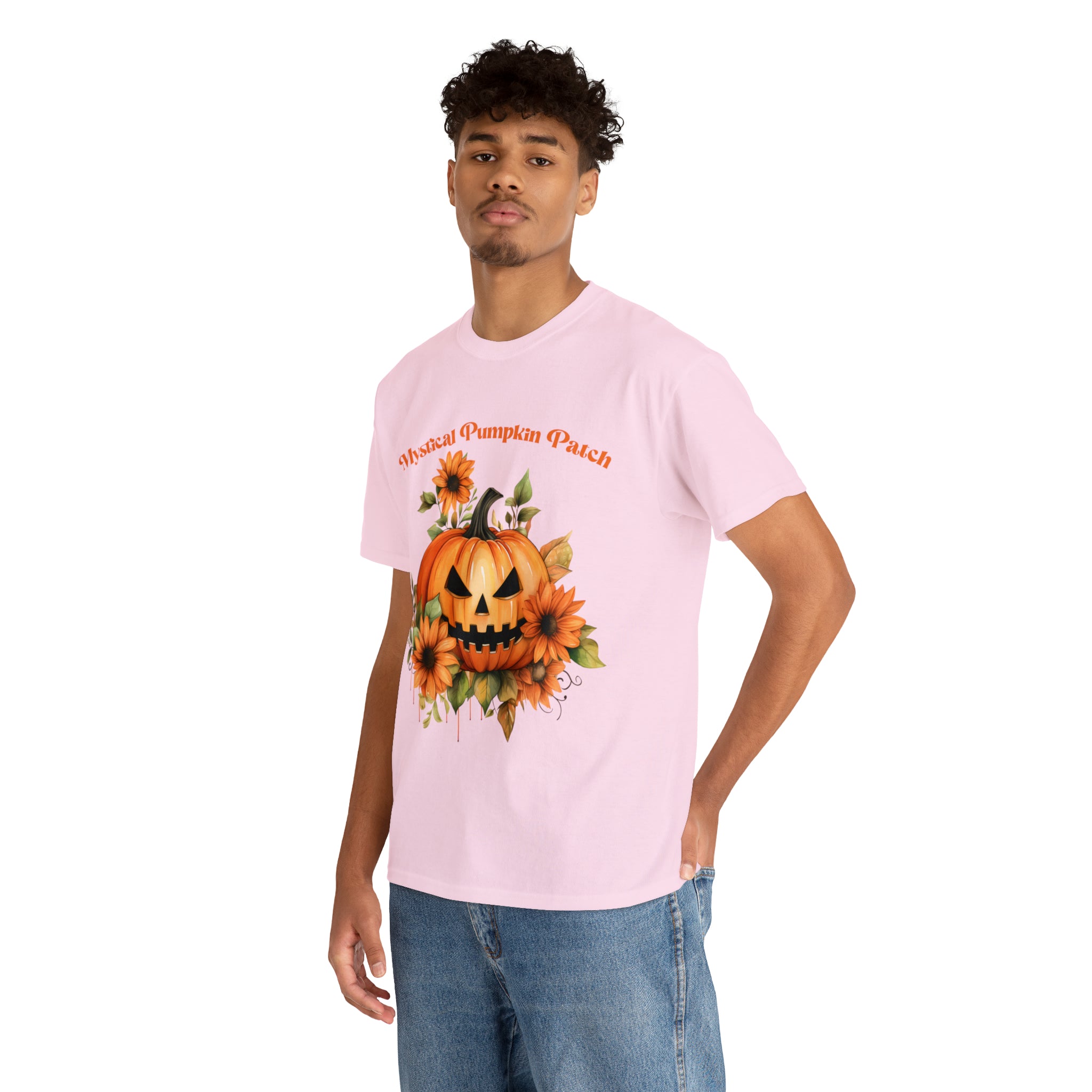 Halloween unisex t shirt mystical pumkin patch fall fun stocking stuffer Unisex Heavy Cotton Tee