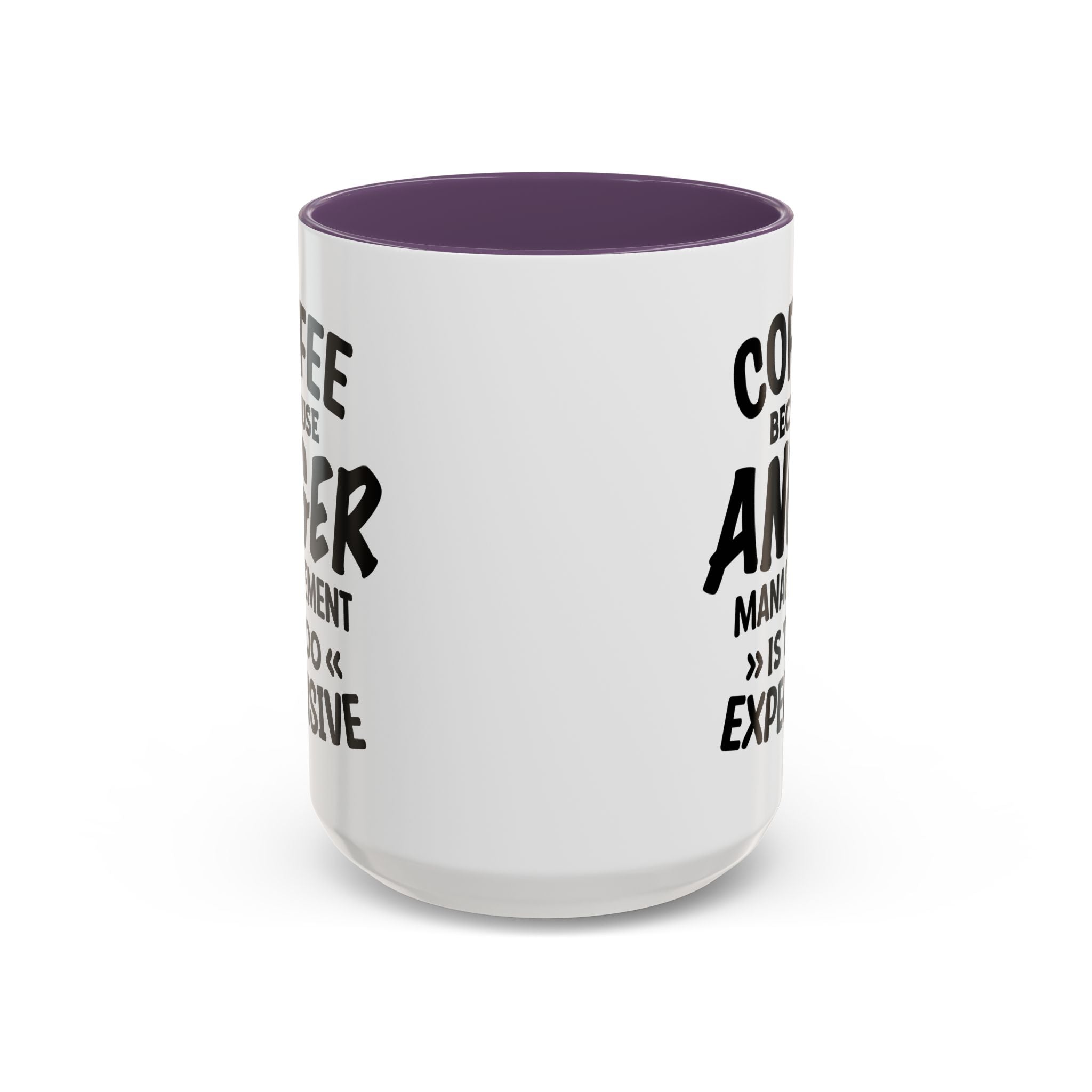 Funny Anger Management Coffee Mug, Gift for Coffee Lovers, Stress Relief, Black Accent, Humorous Cup for Friends, Office Humor, Funny Gifts