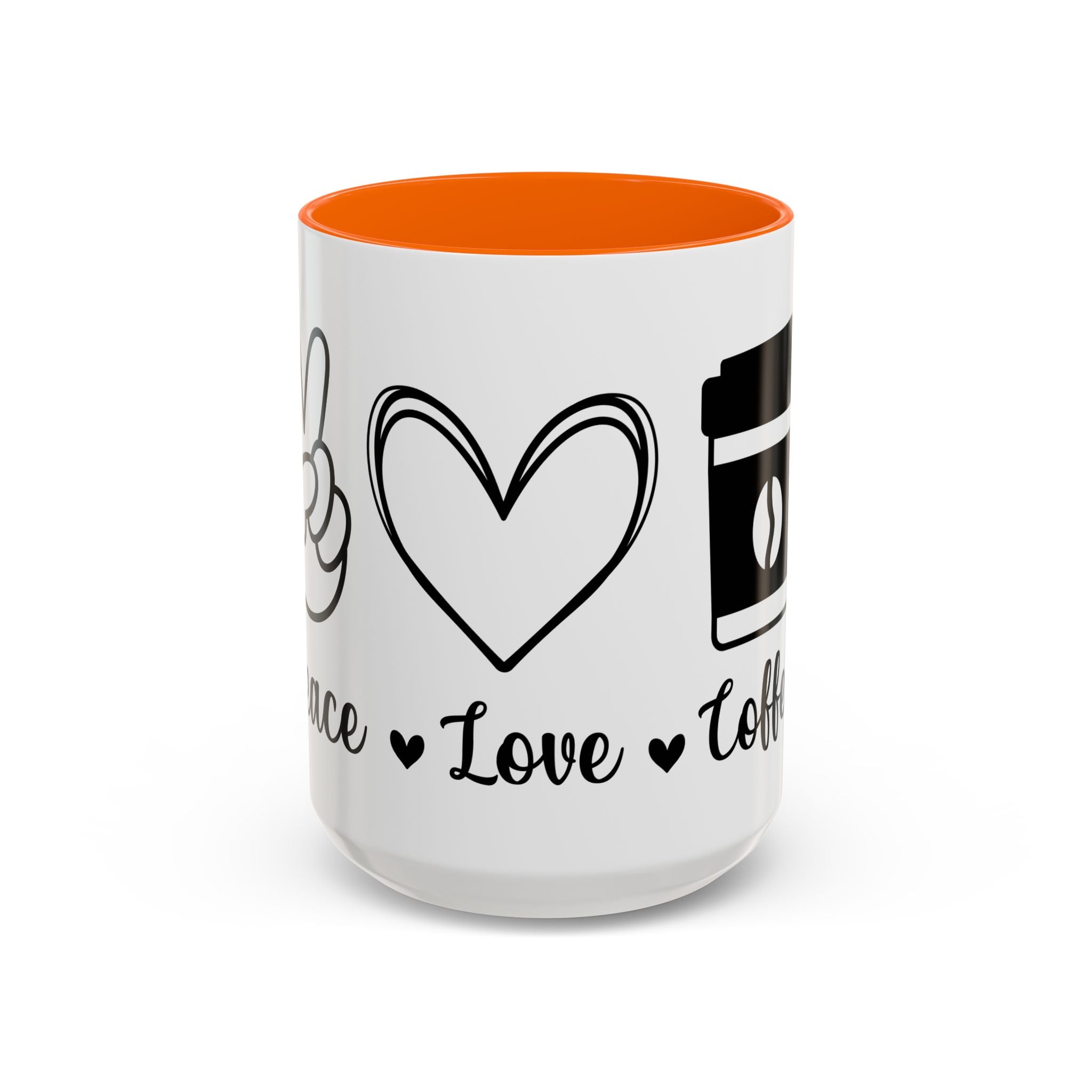 peace love coffee Accent Coffee Mug (11, 15oz)
