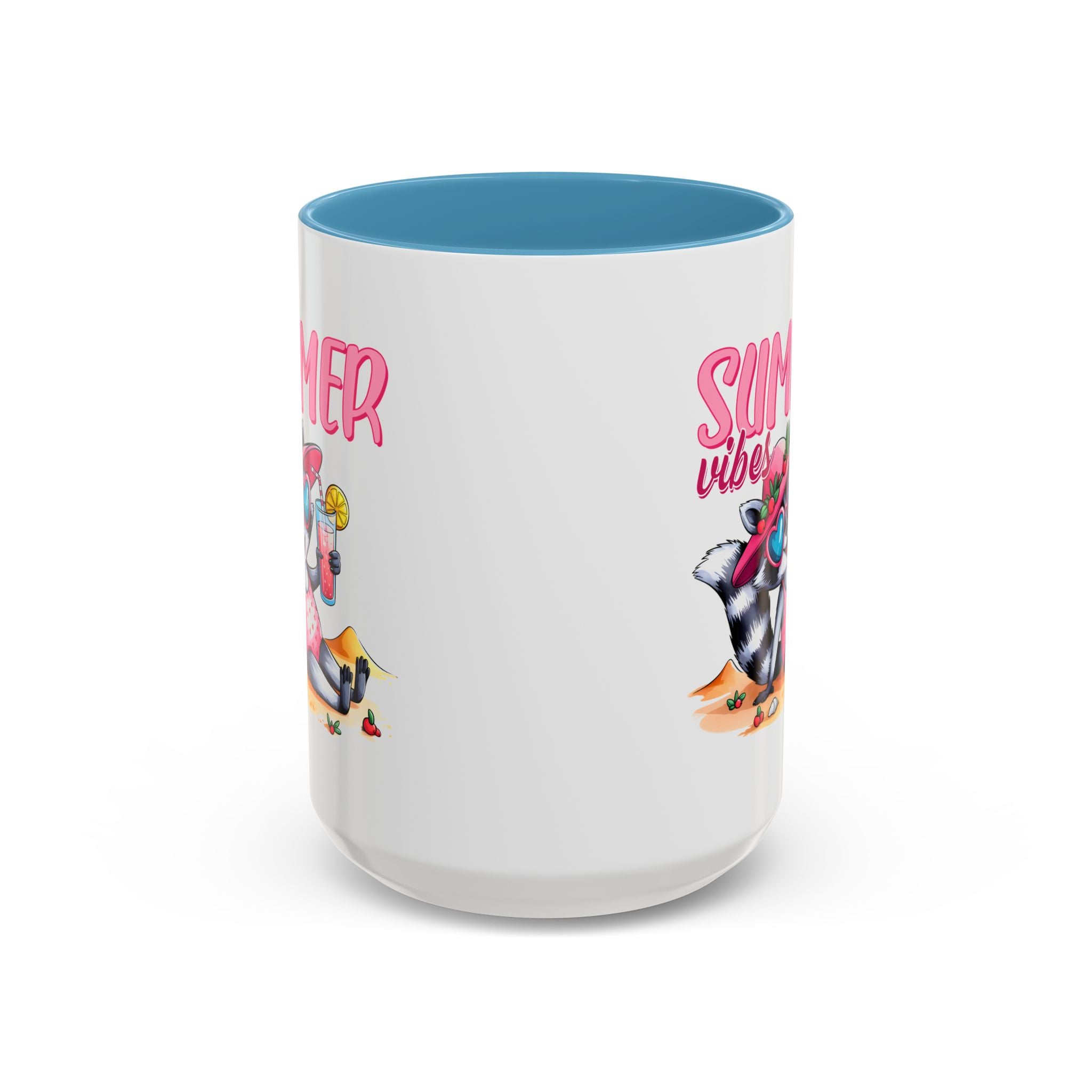 Summer Vibes Accent Coffee Mug - Fun & Colorful Design for Relaxing Moments