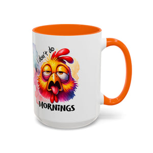 Funny Morning Coffee Mug, Humor Mug, Gift for Coffee Lovers, Sleepy Chicken Mug, Cute Drinkware, Holiday Present