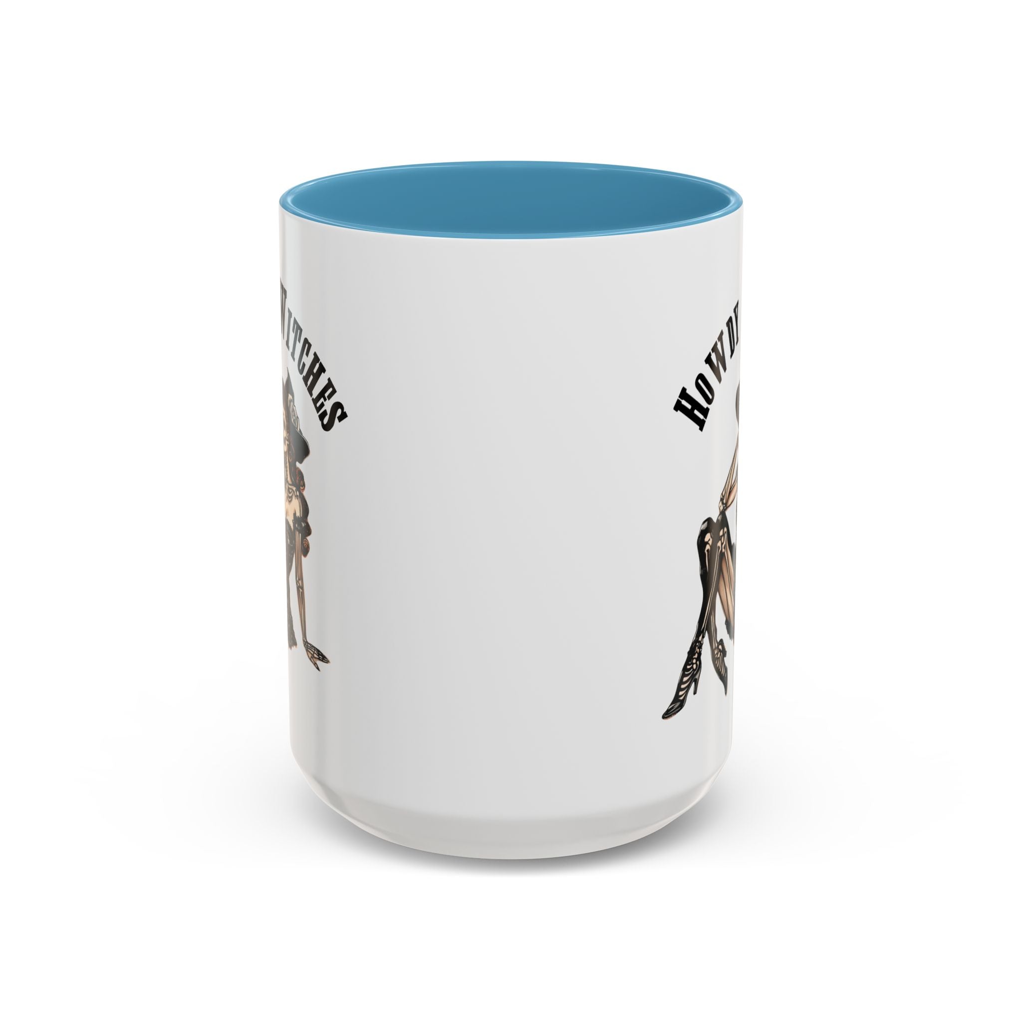 Howdy Witches Coffee Mug - Spooky Halloween Mug, Gift for Witches, Witchy Decor, Gothic Coffee Cup, Skeleton Design