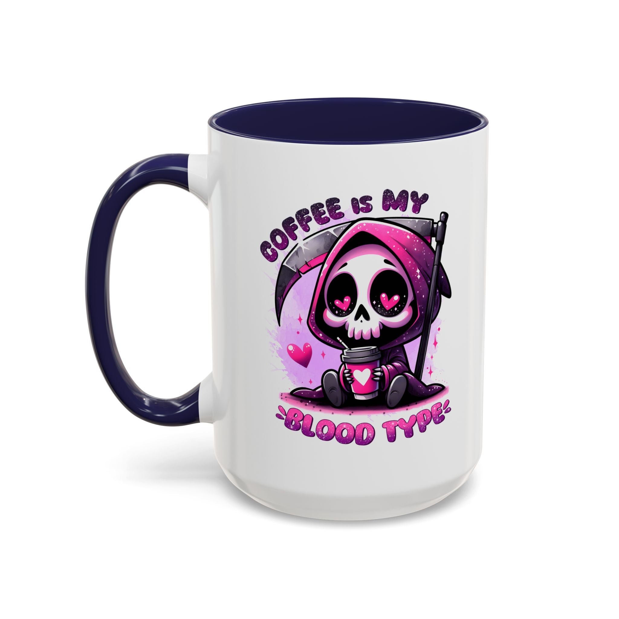 my blood type is coffee Accent Coffee Mug (11, 15oz) by abc school fundraiser
