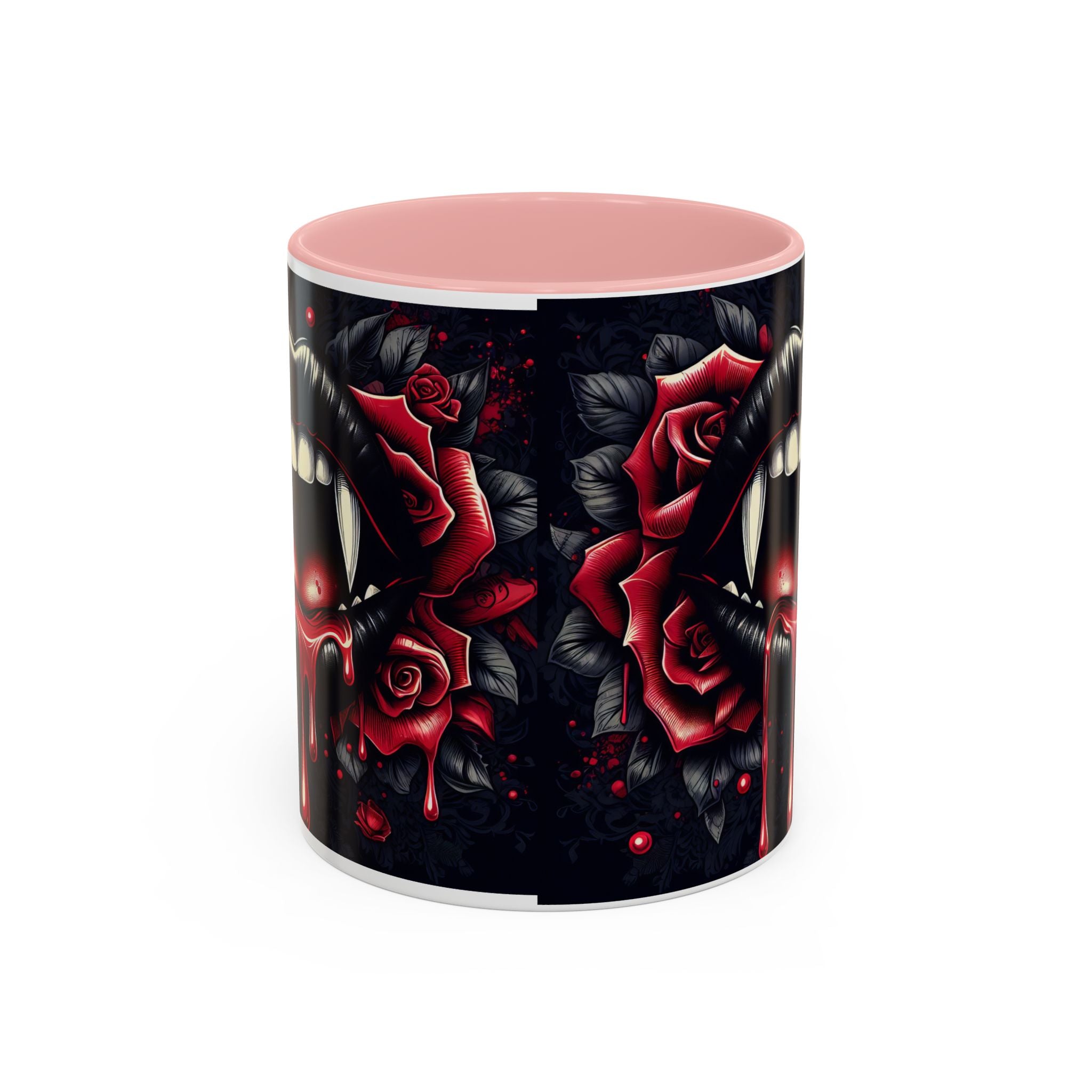 Gothic Vampire Rose Coffee Mug | Perfect for Halloween, Unique Gift, Dark Aesthetic, Gothic Decor, Horror Collectible