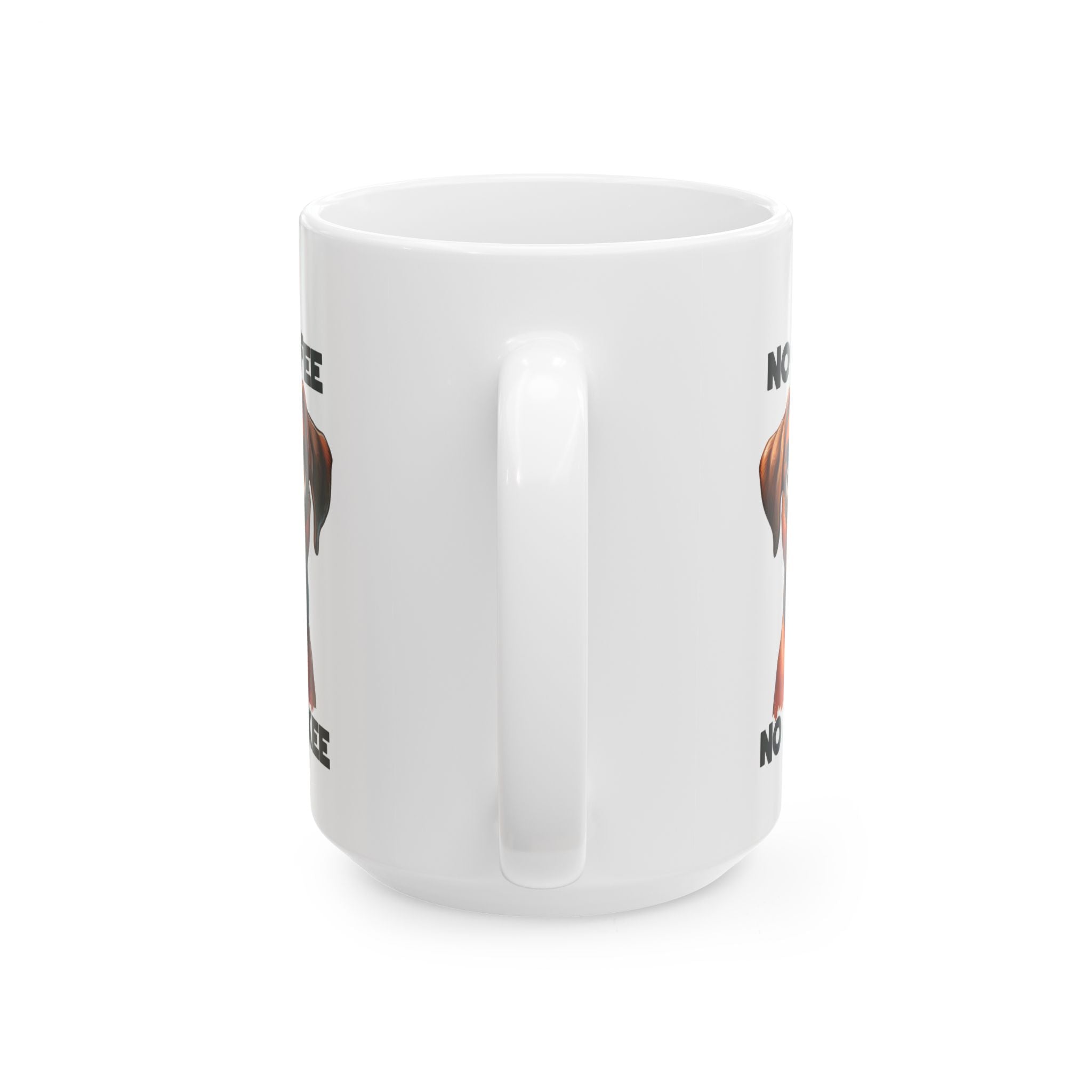no coffee no workee funny dog Ceramic Mug, (11oz, 15oz)