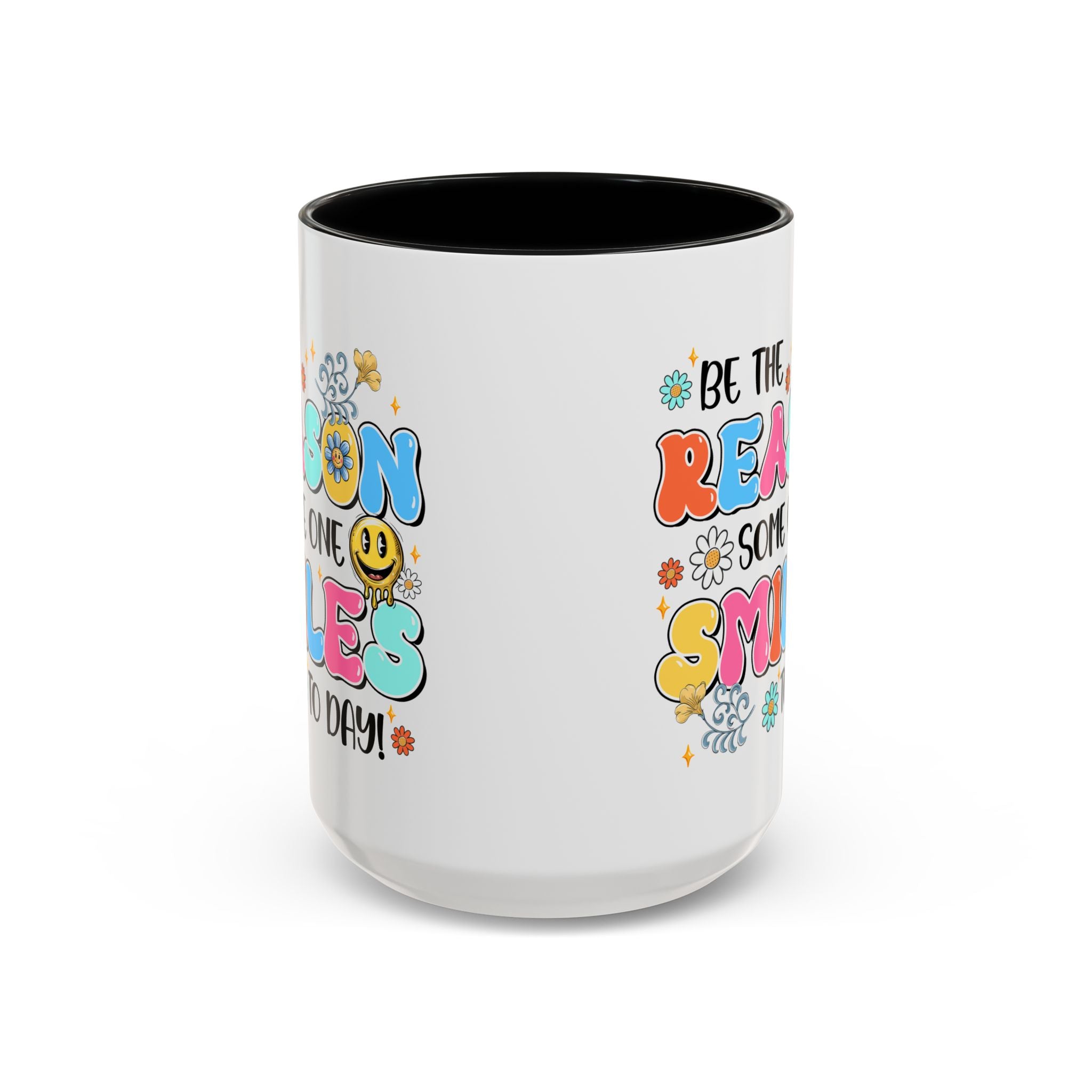 Colorful Inspirational Coffee Mug – Be the Reason Some One Smiles!