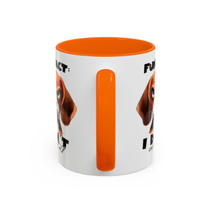 Funny Dog Accent Coffee Mug - Beagle Lover Gift, Pet Owner Present, Unique Animal Mug, Quirky Home Decor, Fun Fact Design