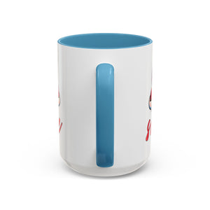 Smiling Heart Accent Coffee Mug - 11oz & 15oz | Cute Gift for Friends & Family
