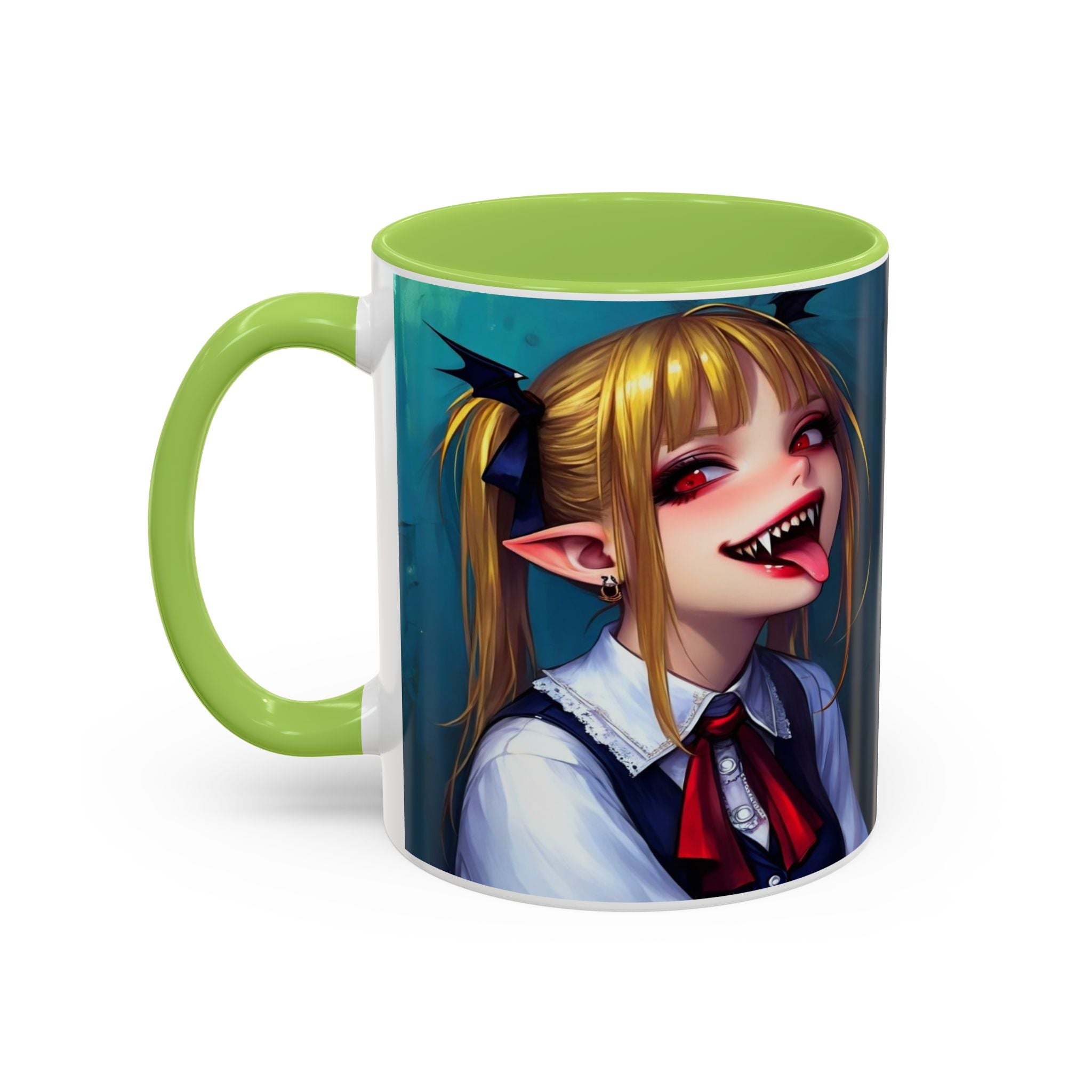 goth vampire girl Gothic Anime Coffee Mug with Edgy Design horror art