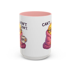 Cozy Cartoon Coffee Mug - Perfect for Lazy Days, Gifts for Friends, Cute Coffee Cups, Inspirational Morning Mug, Funny Beverage Container