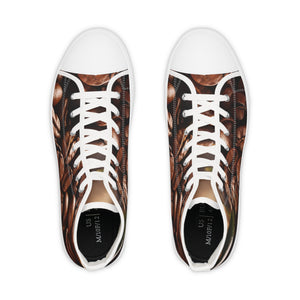 coffee bean lovers  Men's High Top Sneakers