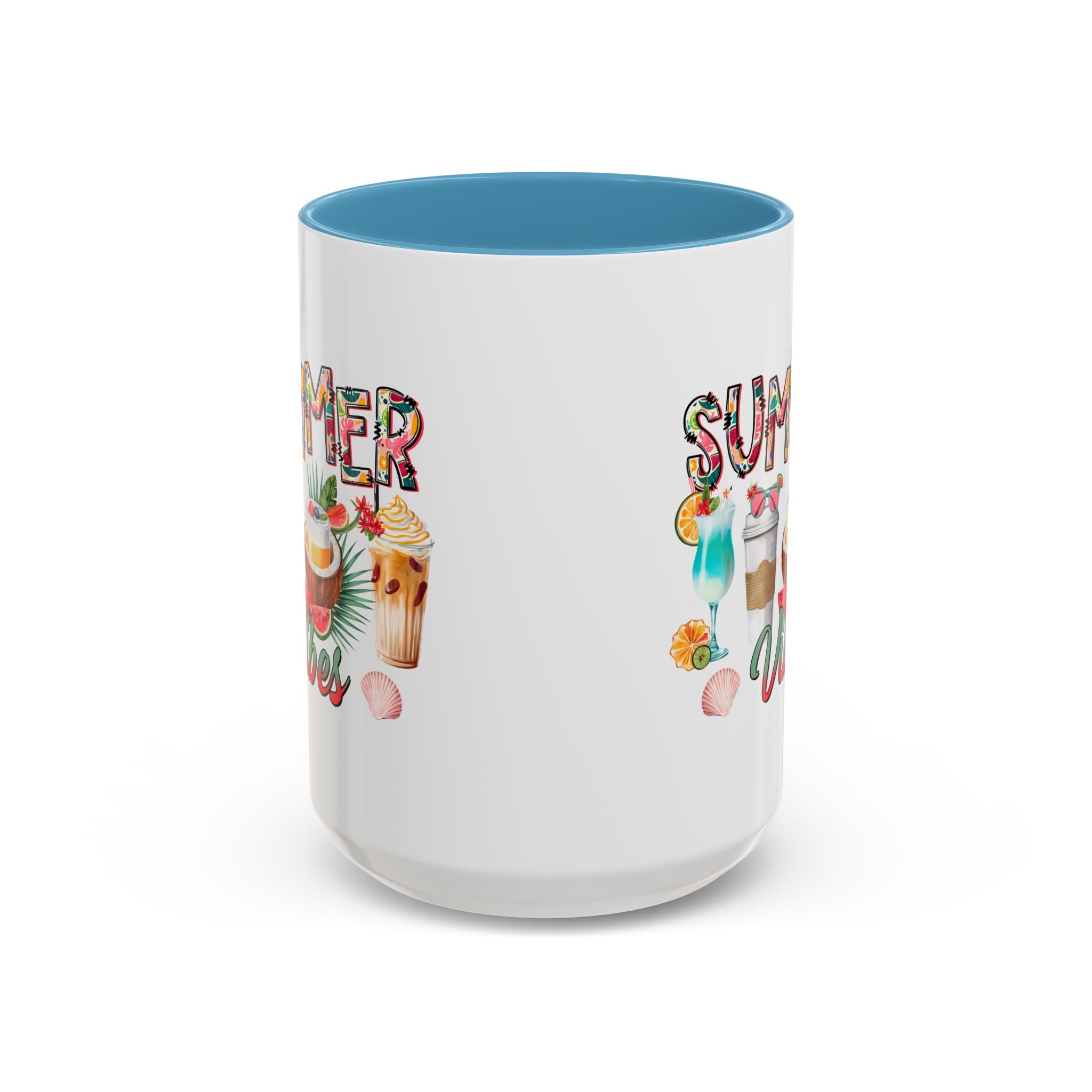 Summer Vibes Accent Coffee Mug - 11oz & 15oz - Perfect for Sunny Days & Celebrations
