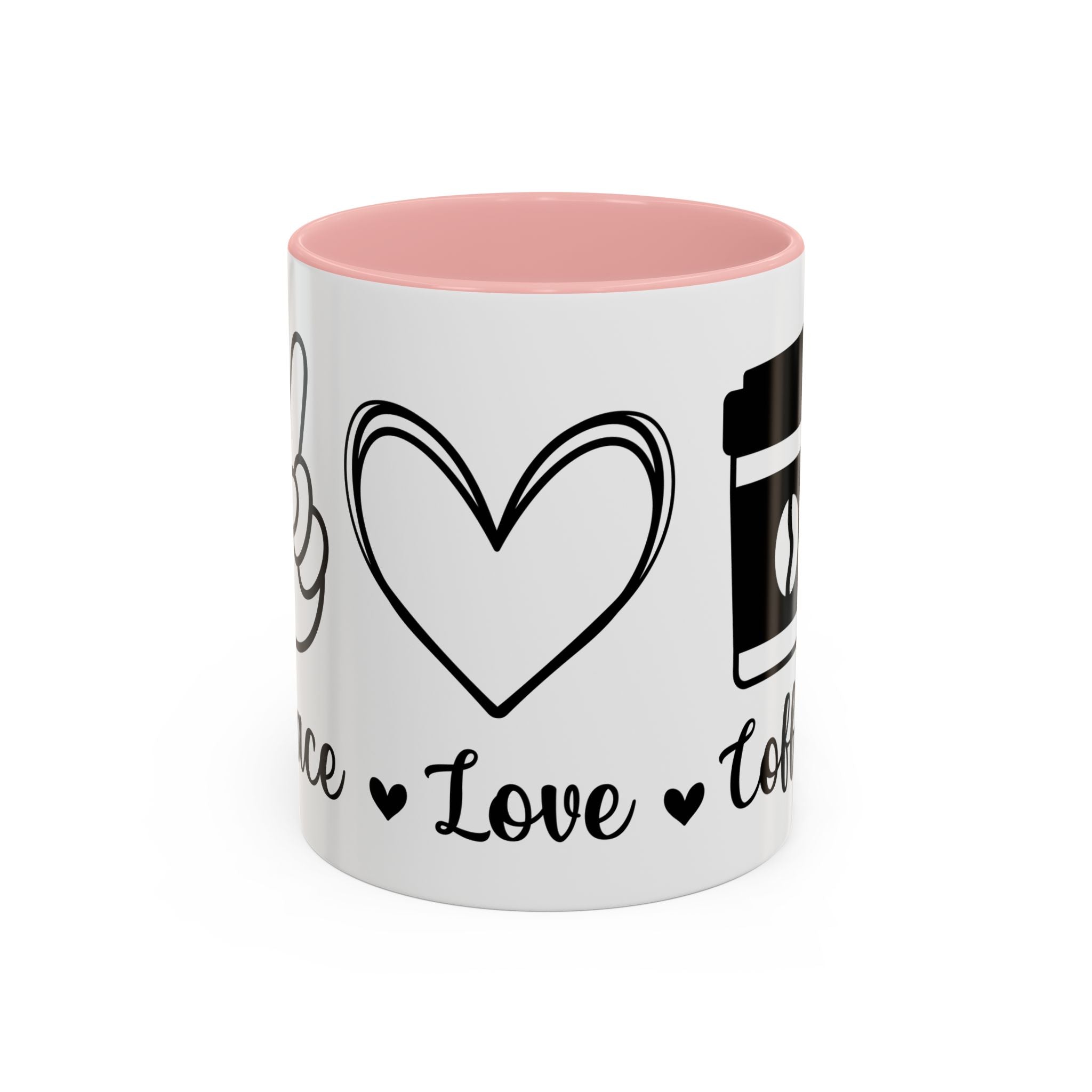 peace love coffee Accent Coffee Mug (11, 15oz)