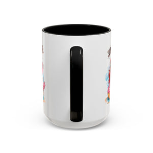 Summer Time Accent Coffee Mug - 11oz & 15oz funny cute girl floating