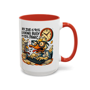 Funny Office Duck Coffee Mug | Perfect Gift for Office Workers, Desk Jokes, Humor, Funny Barista Mug, Creative Gift Idea