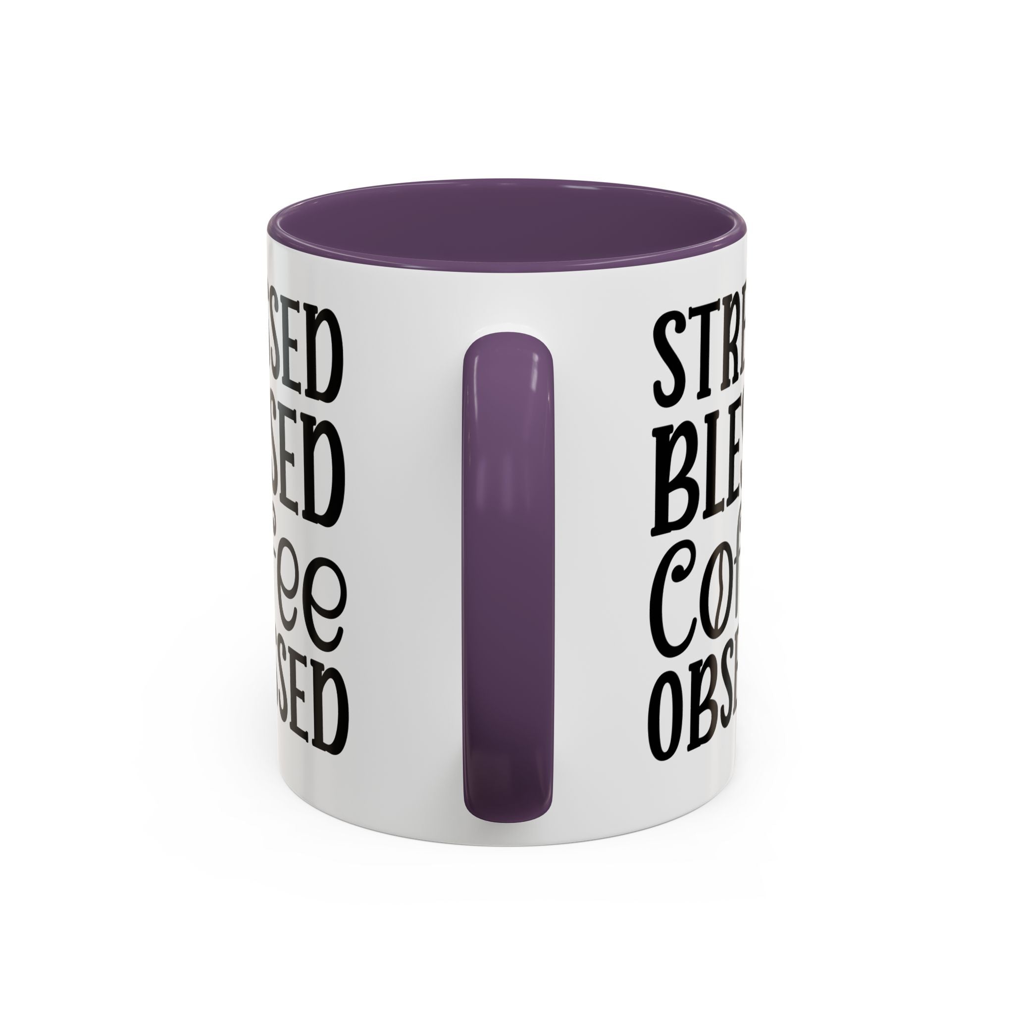 Stressed Blessed Coffee Obsessed Mug, Motivational Coffee Mug, Gift for Coffee Lovers, Funny Office Mug, Self-Care Gift Idea