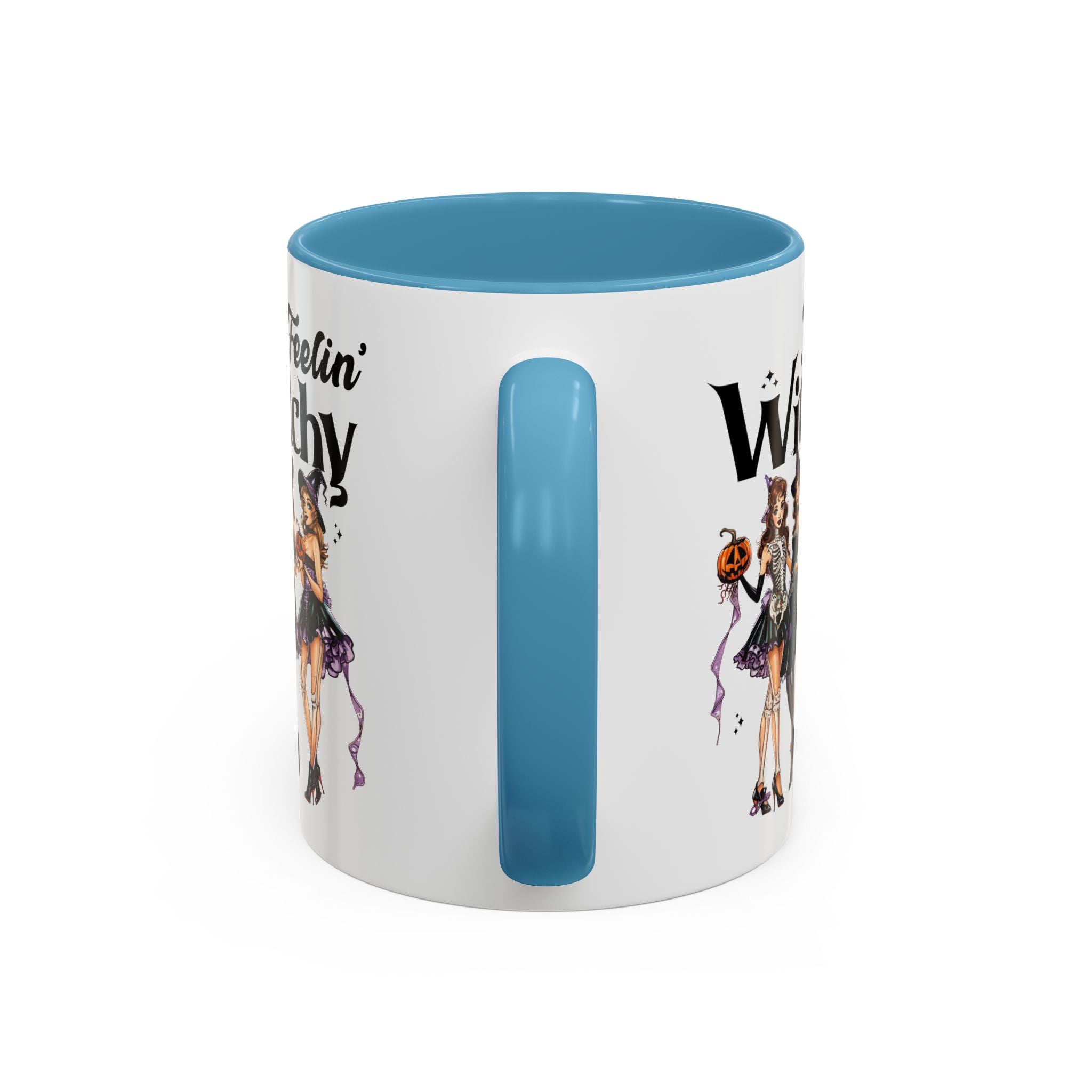 Witchy Accent Coffee Mug - Spooky Halloween Mug, Witchy Decor, Gift for Her, Fall Coffee Cup, Party Mug