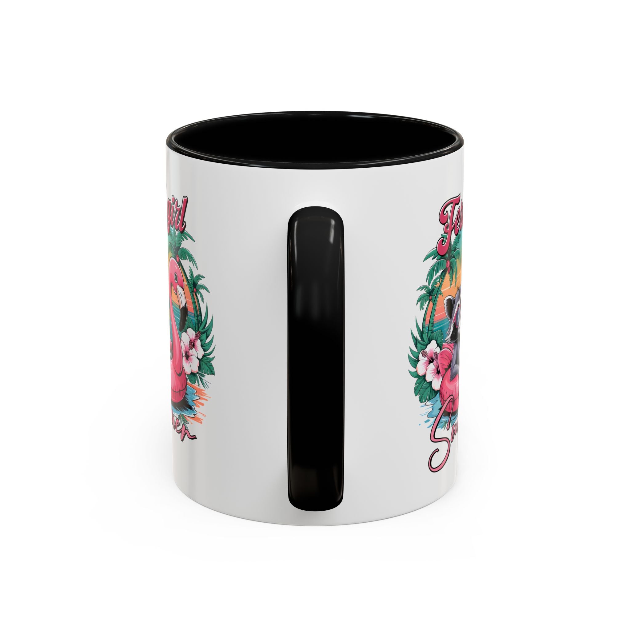 Feral Girl Summer Coffee Mug - Accent Design for Animal Lovers